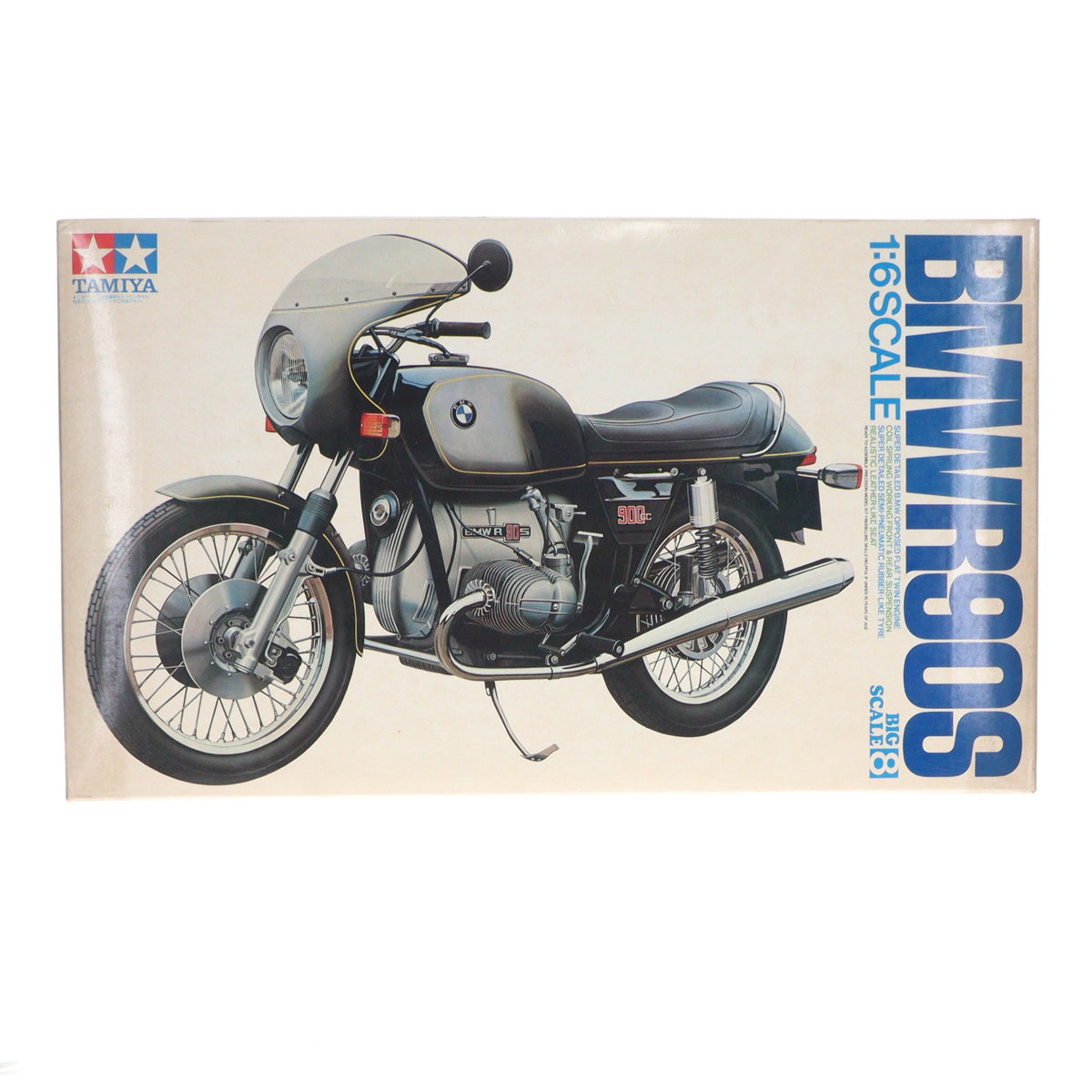 【中古即納】[PTM] オートバイシリーズ No.8 1/6 B.M.W. R90S ディスプレイモデル プラモデル(BS0608) タミヤ(19991231)