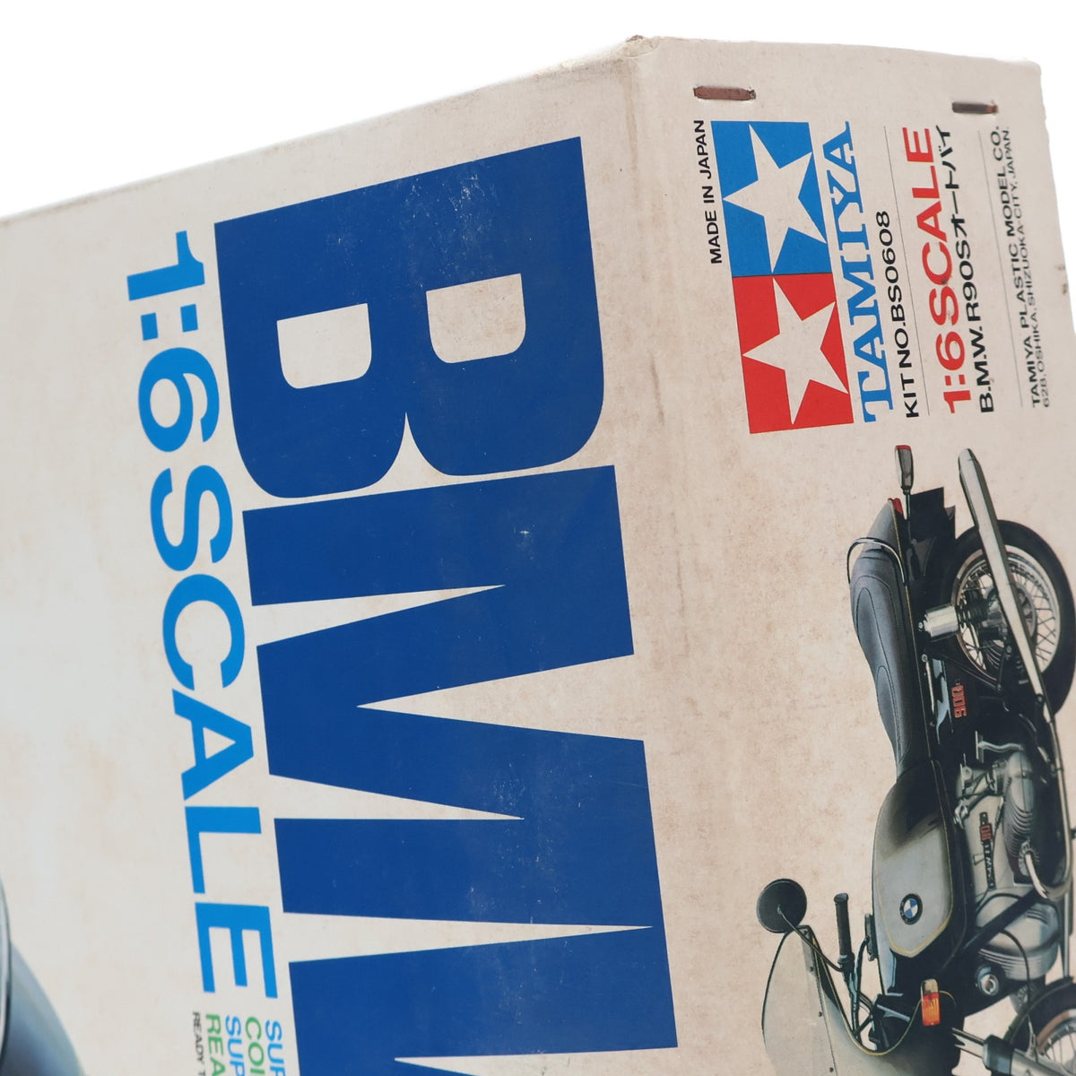【中古即納】[PTM] オートバイシリーズ No.8 1/6 B.M.W. R90S ディスプレイモデル プラモデル(BS0608) タミヤ(19991231)