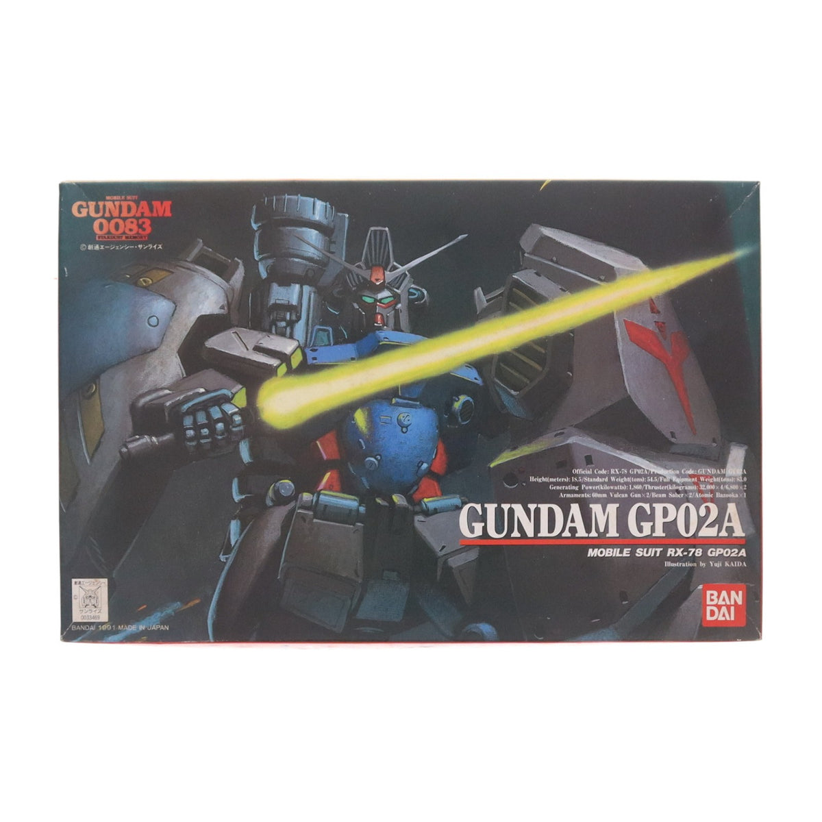 【中古即納】[PTM] 1/144 ガンダム RX-78 GP02A 機動戦士ガンダム0083 STARDUST MEMORY シリーズNo.2 プラモデル バンダイ(19991231)