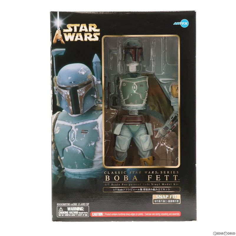 【中古即納】[SFT]ARTFX ボバ・フェット STAR WARS(スター・ウォーズ) 1/7 簡易組立キット ソフビフィギュア(SW11)  コトブキヤ(20040810)