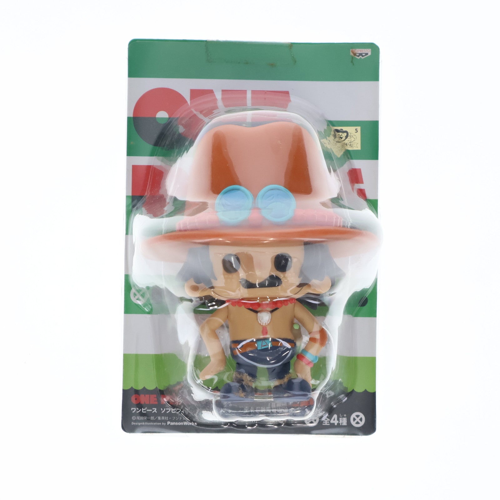 【中古即納】[SFT] ポートガス・D・エース ワンピース×パンソンワークス ソフビフィギュアインブリスター 〜王下七武海登場編3〜 ONE PIECE プライズ(47367) バンプレスト(19991231)