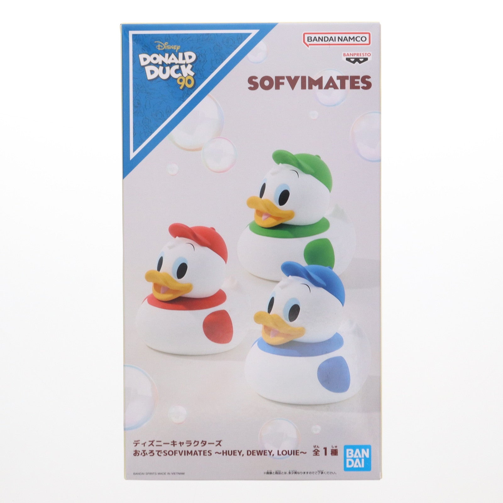 【中古即納】[SFT] ヒューイ&デューイ&ルーイ ディズニーキャラクターズ おふろでSOFVIMATES ～HUEY、DEWEY、LOUIE～ フィギュア プライズ(27185559) バンプレスト(20240610)