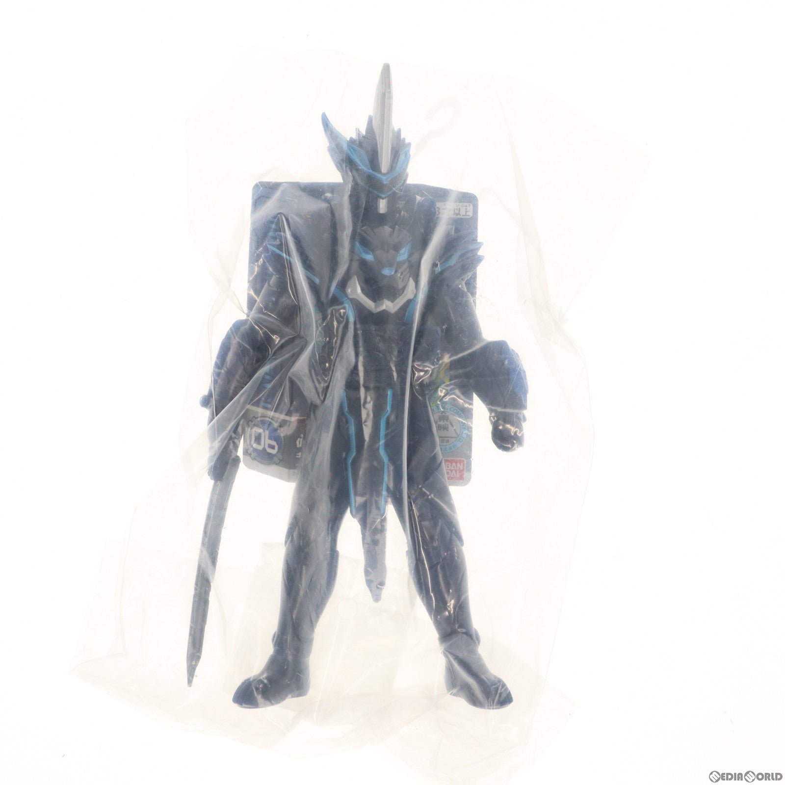 【中古即納】[SFT] ライダーヒーローシリーズ06 仮面ライダーブレイズ キングライオン大戦記 仮面ライダーセイバー/聖刃 完成品 ソフビフィギュア(2540732) バンダイ(20201212)