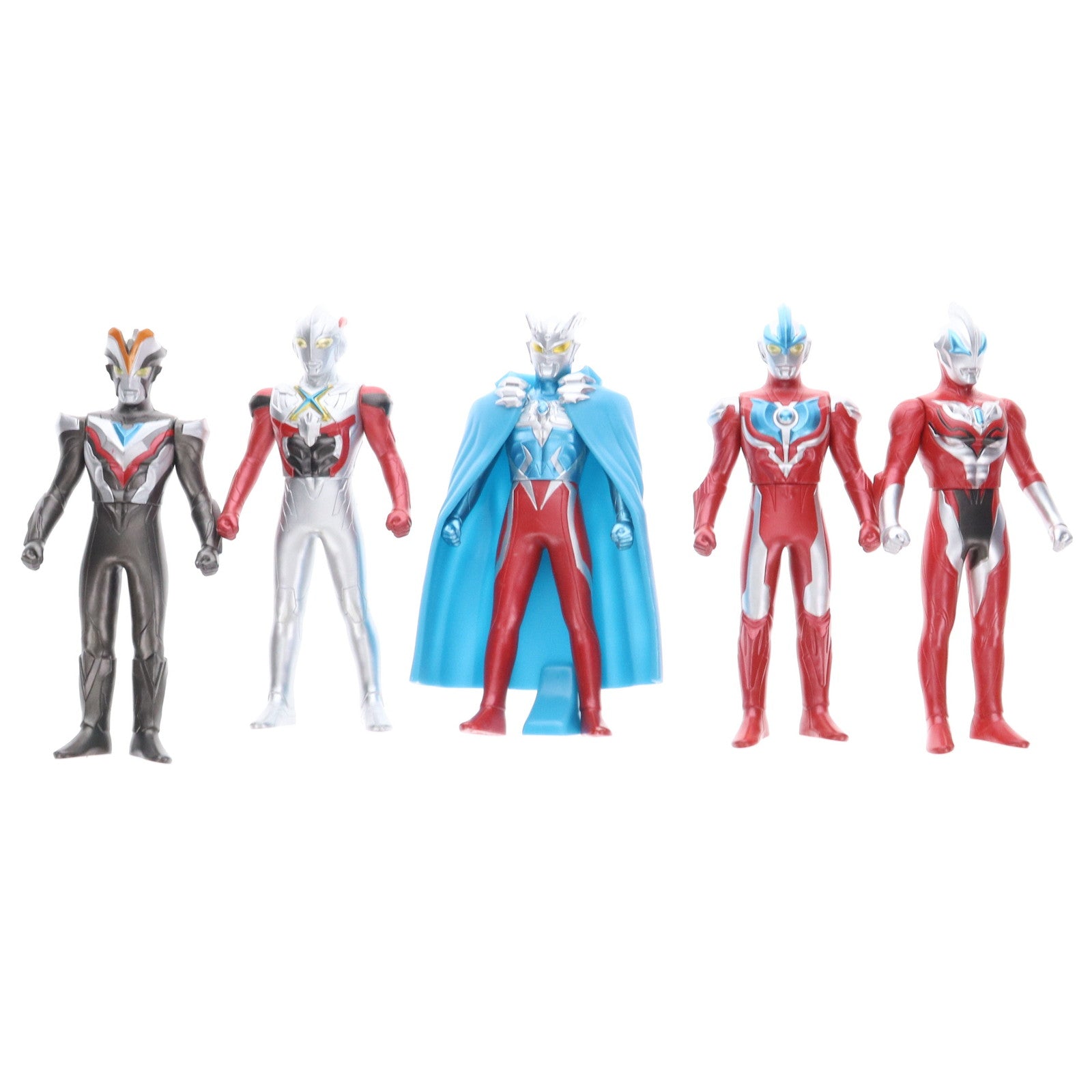 【中古即納】[SFT] ウルトラヒーローシリーズEX 栄光のニュージェネレーションヒーローズセット1 ウルトラマン 完成品 ソフビフィギュア バンダイ(20230128)
