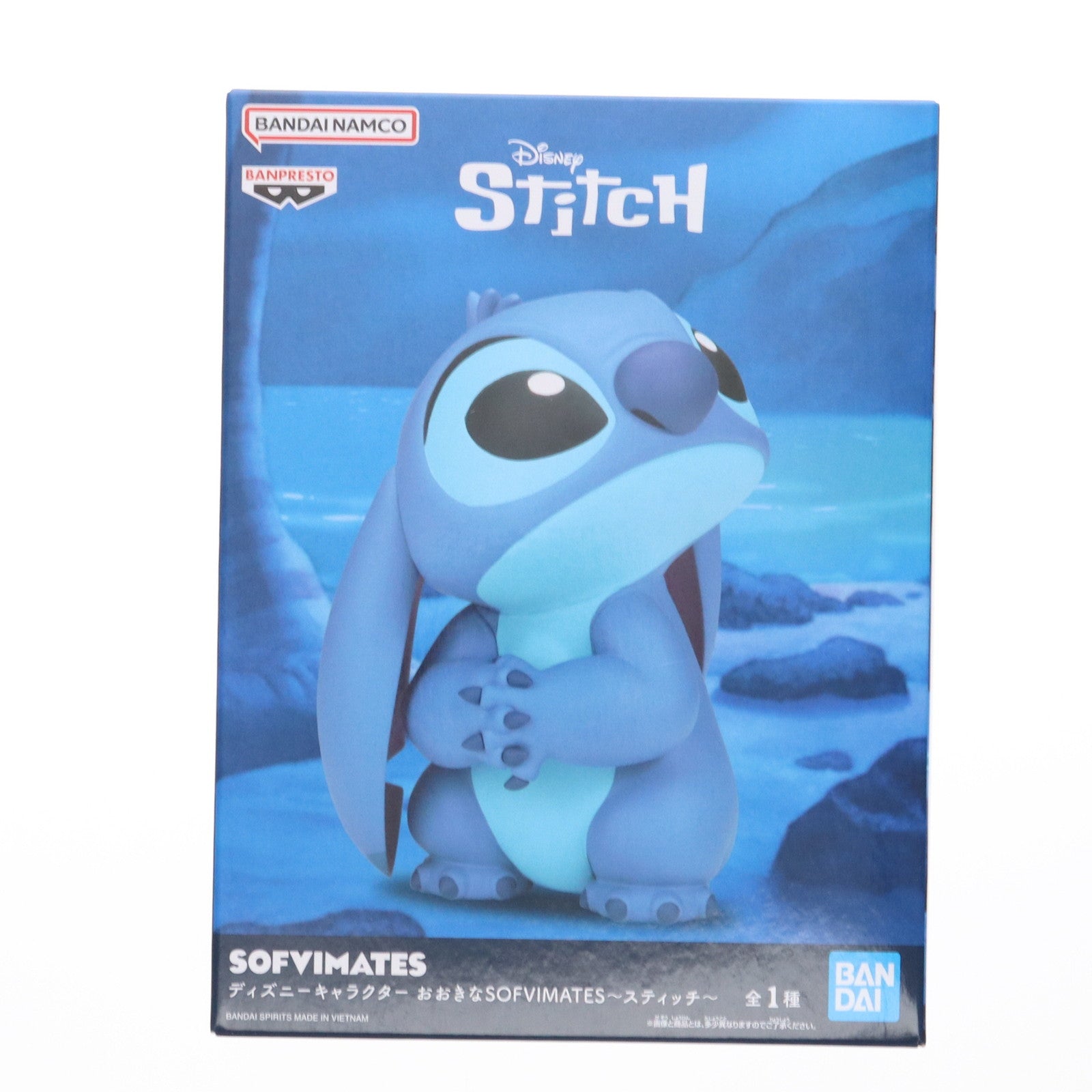 【中古即納】[SFT] スティッチ リロ&スティッチ ディズニーキャラクター おおきなSOFVIMATES～スティッチ～ ソフビフィギュア プライズ(2778348) バンプレスト(20250624)