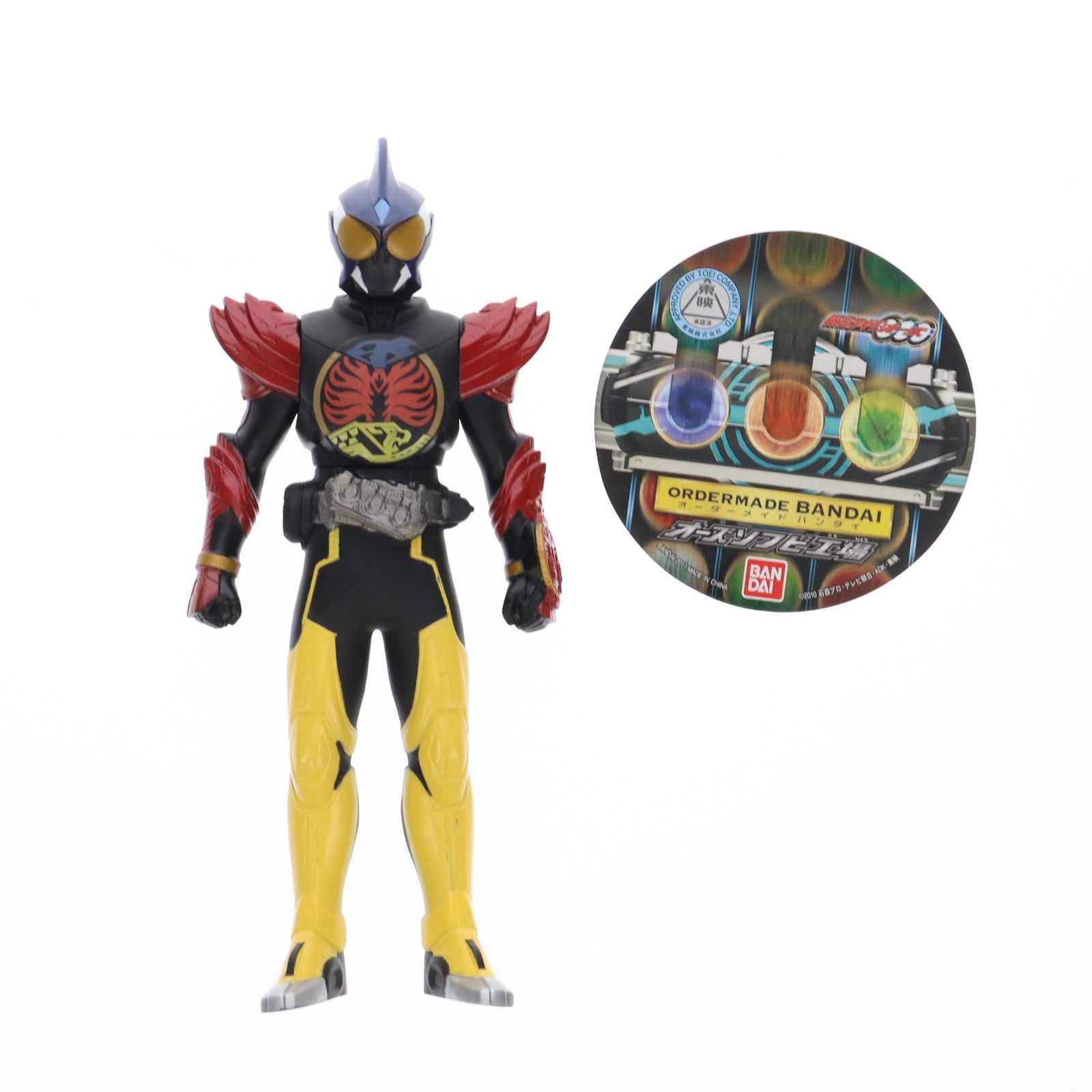 【中古即納】[SFT] 仮面ライダーオーズ シャジャーター 仮面ライダーオーズ/OOO 完成品 ソフビフィギュア オーダーメイドバンダイ 第1弾 オーズソフビ工場限定 バンダイ(20110618)