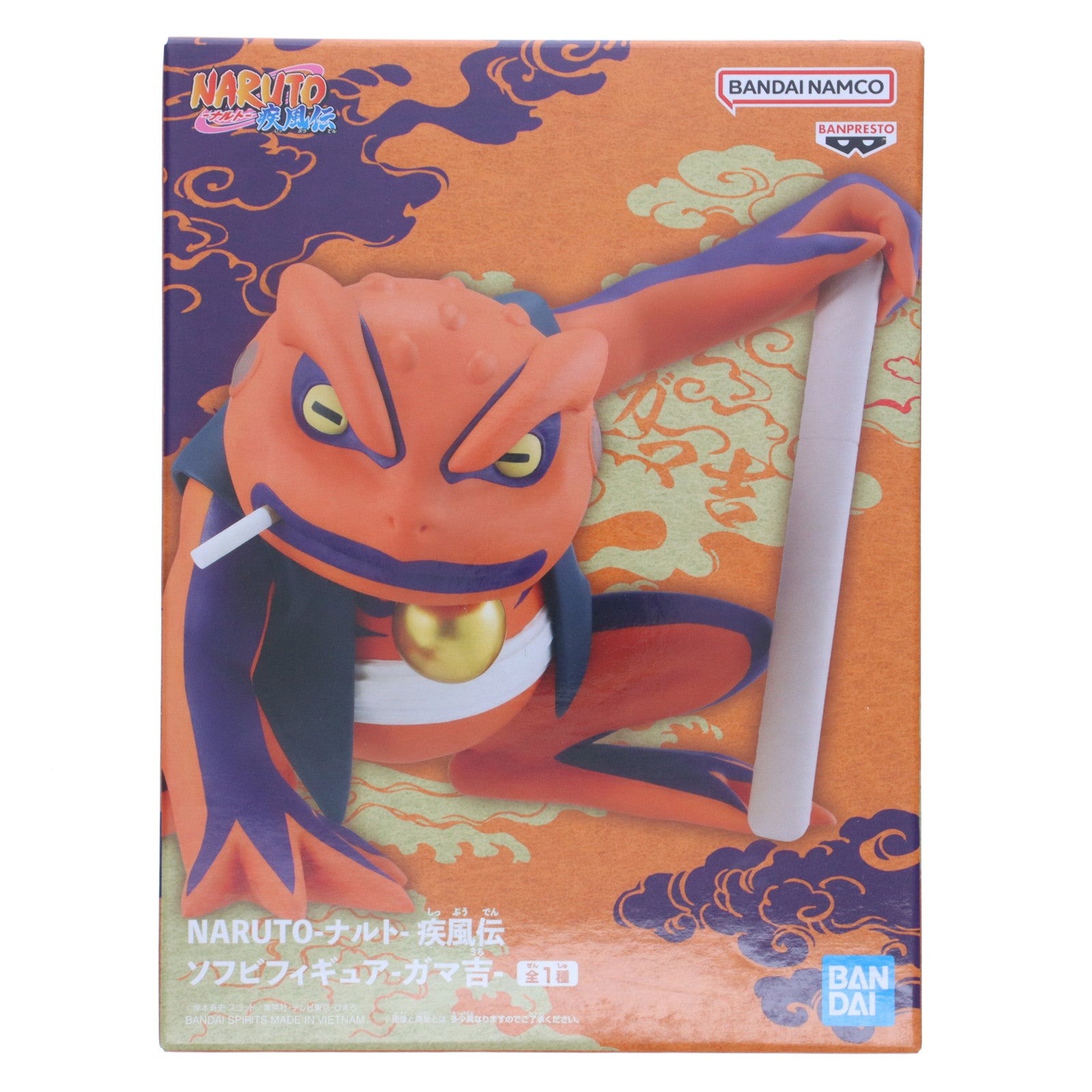 【中古即納】[SFT] ガマ吉 NARUTO-ナルト- 疾風伝 ソフビフィギュア-ガマ吉- プライズ(2784752) バンプレスト(20250821)