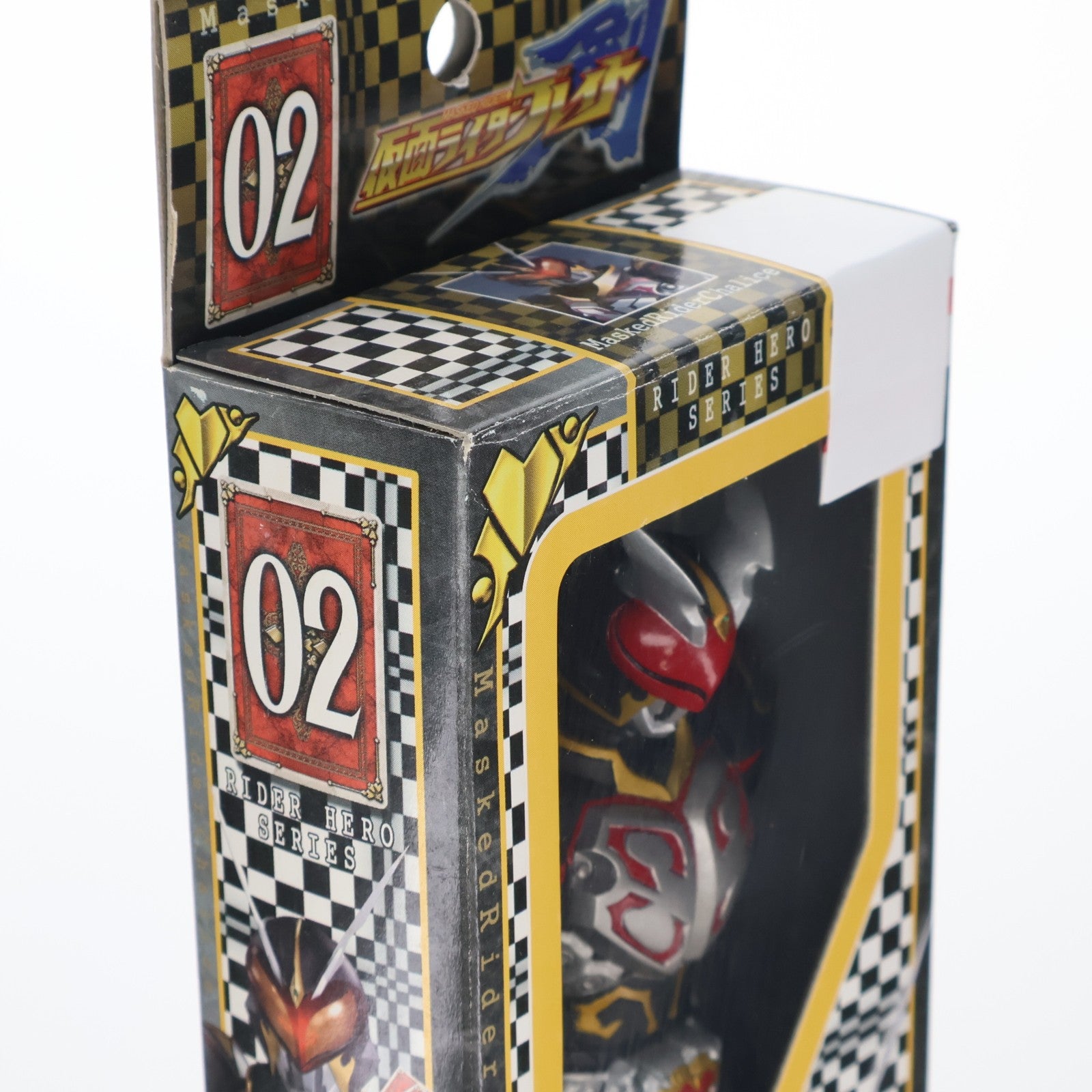 【中古即納】[SFT] ライダーヒーローシリーズ02 仮面ライダーカリス 仮面ライダー剣(ブレイド) 完成品 ソフビフィギュア バンダイ(20040213)