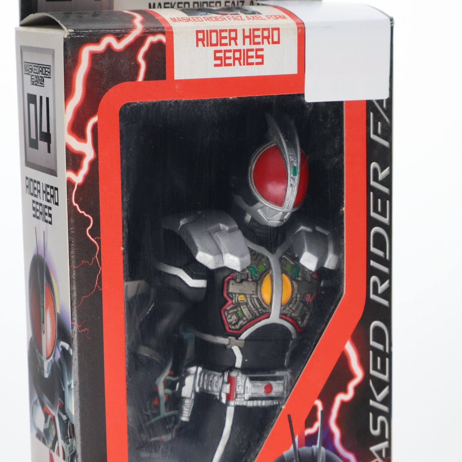 【中古即納】[SFT] ライダーヒーローシリーズ04 仮面ライダー555(ファイズ) アクセルフォーム 完成品 ソフビフィギュア バンダイ(20030626)