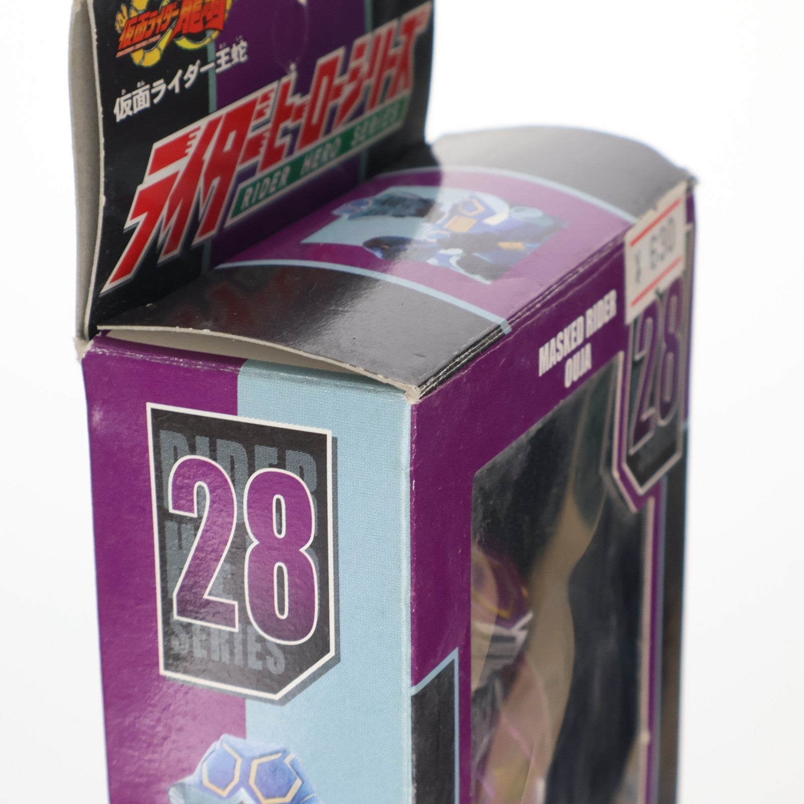 【中古即納】[SFT] ライダーヒーローシリーズ28 仮面ライダー王蛇 仮面ライダー龍騎 完成品 ソフビフィギュア バンダイ(20030615)