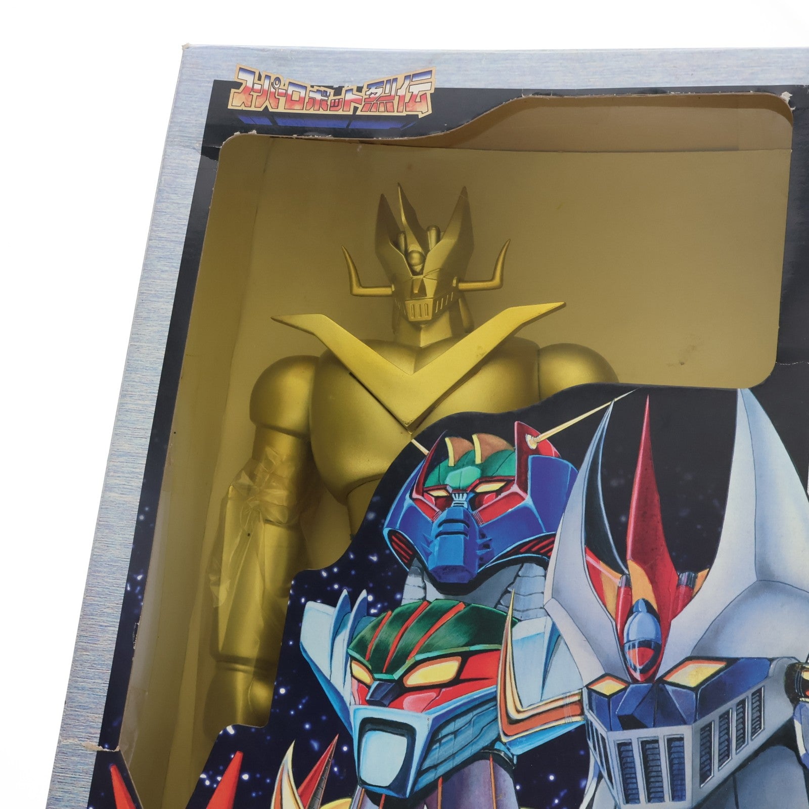 【中古即納】[SFT] スーパーロボット烈伝 SR-02 グレートマジンガー ゴールドver. 完成品 ソフビフィギュア マーミット(19991231)