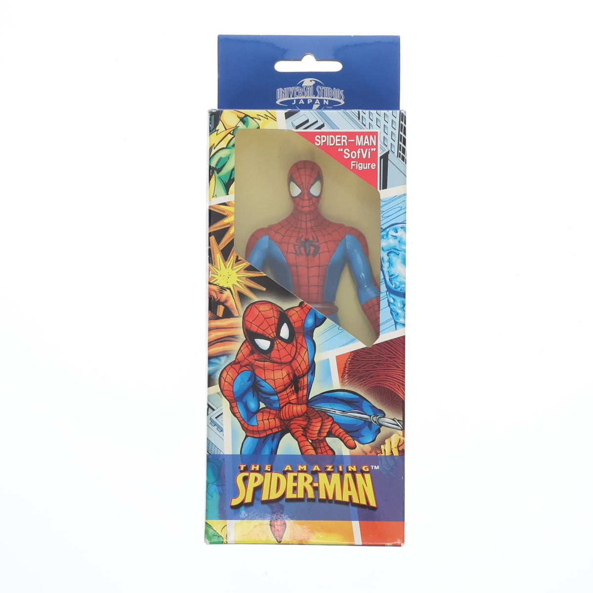 【中古即納】[SFT] スパイダーマンソフビシリーズ01 マーベル アメイジング・スパイダーマン 完成品 ソフビフィギュア ユー・エス・ジェイ(19991231)