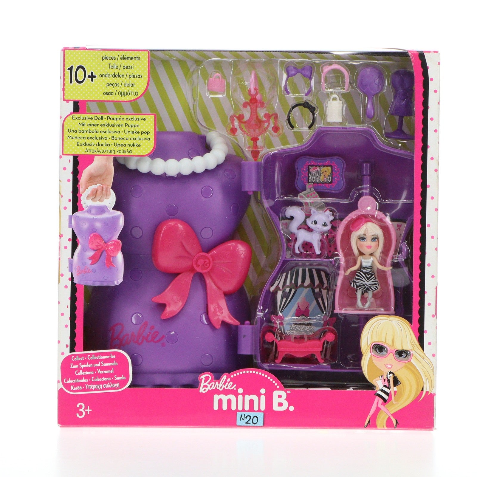 【中古即納】[DOL] Mini B(ミニビー) #20 プレイセット Barbie(バービー) 完成品 ドール マテル(19991231)