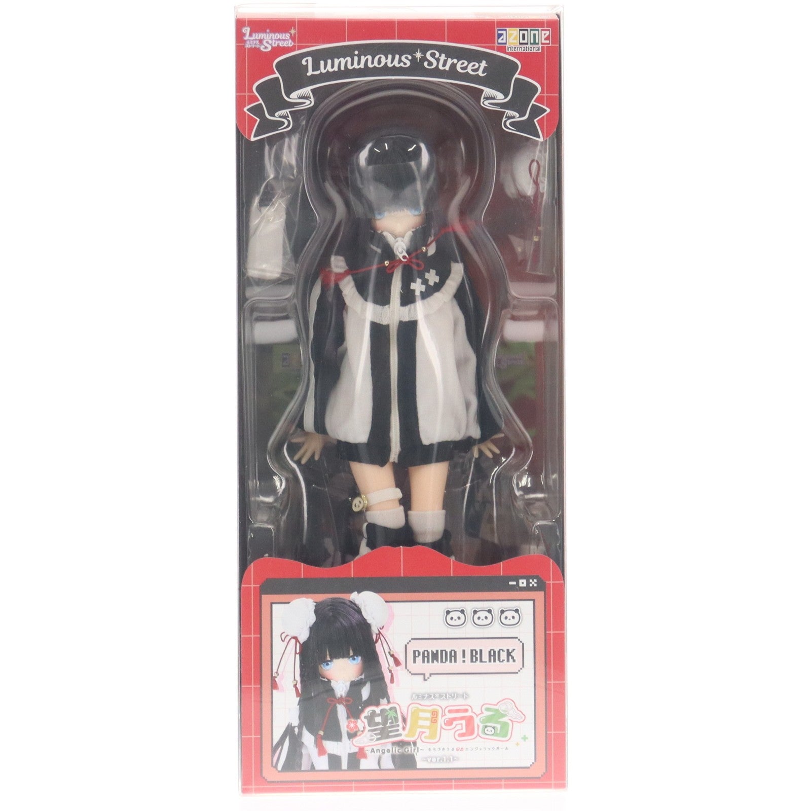 【中古即納】[DOL] ルミナス*ストリート/望月うる～Angelic Girl～(もちづきうる) ver.1.1 PANDA!BLACK 1/6 完成品 ドール(POD058-MPB) アゾンインターナショナル(20250323)