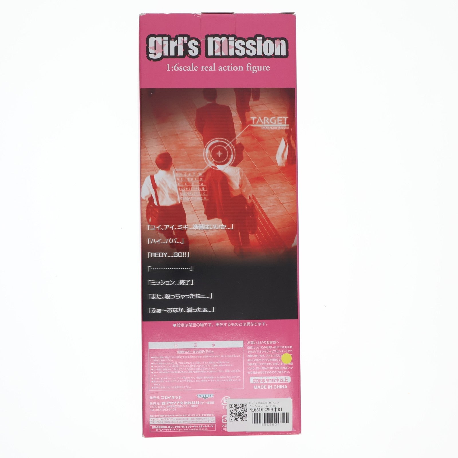 【中古即納】[DOL] Girl's Mission(ガールズミッション) No.2 コードネーム・アイ(闘う女子中学生) 1/6 リアルアクションフィギュア 完成品 ドール スカイネット/アオシマ(20070228)