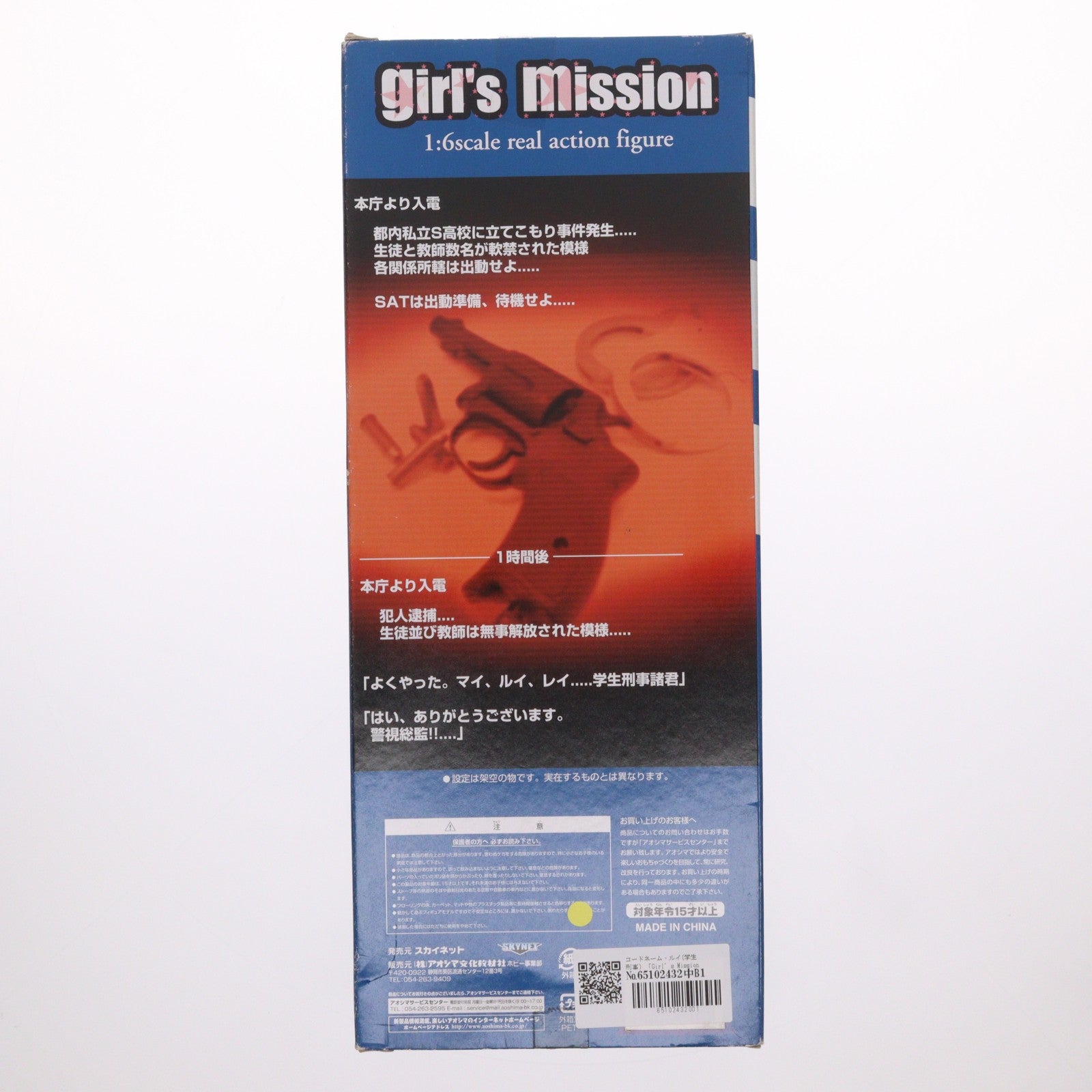 【中古即納】[DOL] Girl's Mission(ガールズミッション) No.5 警視庁刑事部特務課学生刑事 コードネーム・ルイ 1/6 リアルアクションフィギュア 完成品 ドール スカイネット/アオシマ(20071231)