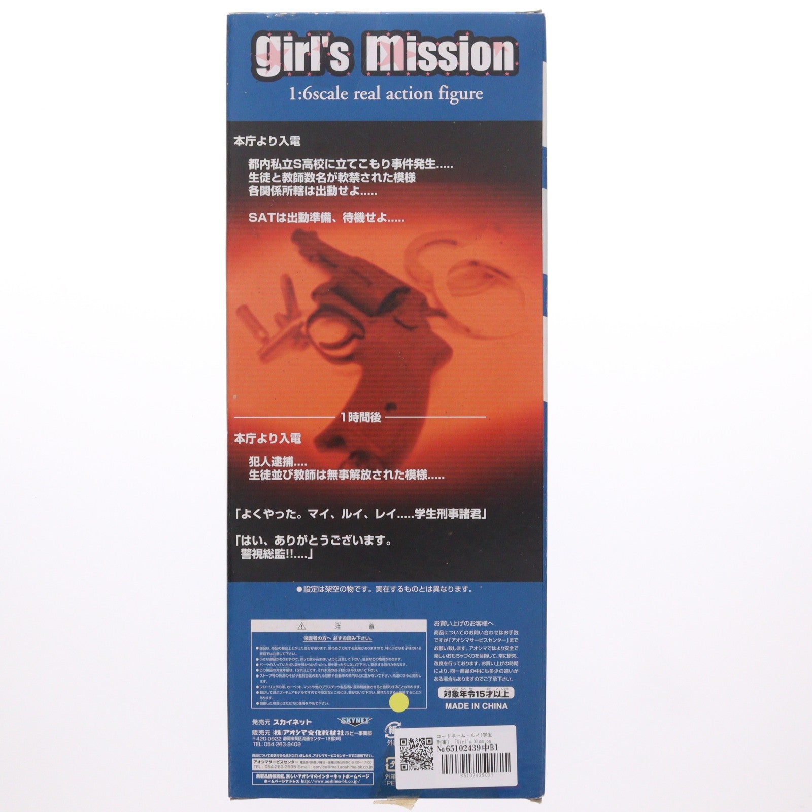 【中古即納】[DOL] Girl's Mission(ガールズミッション) No.5 警視庁刑事部特務課学生刑事 コードネーム・ルイ 1/6 リアルアクションフィギュア 完成品 ドール スカイネット/アオシマ(20071231)