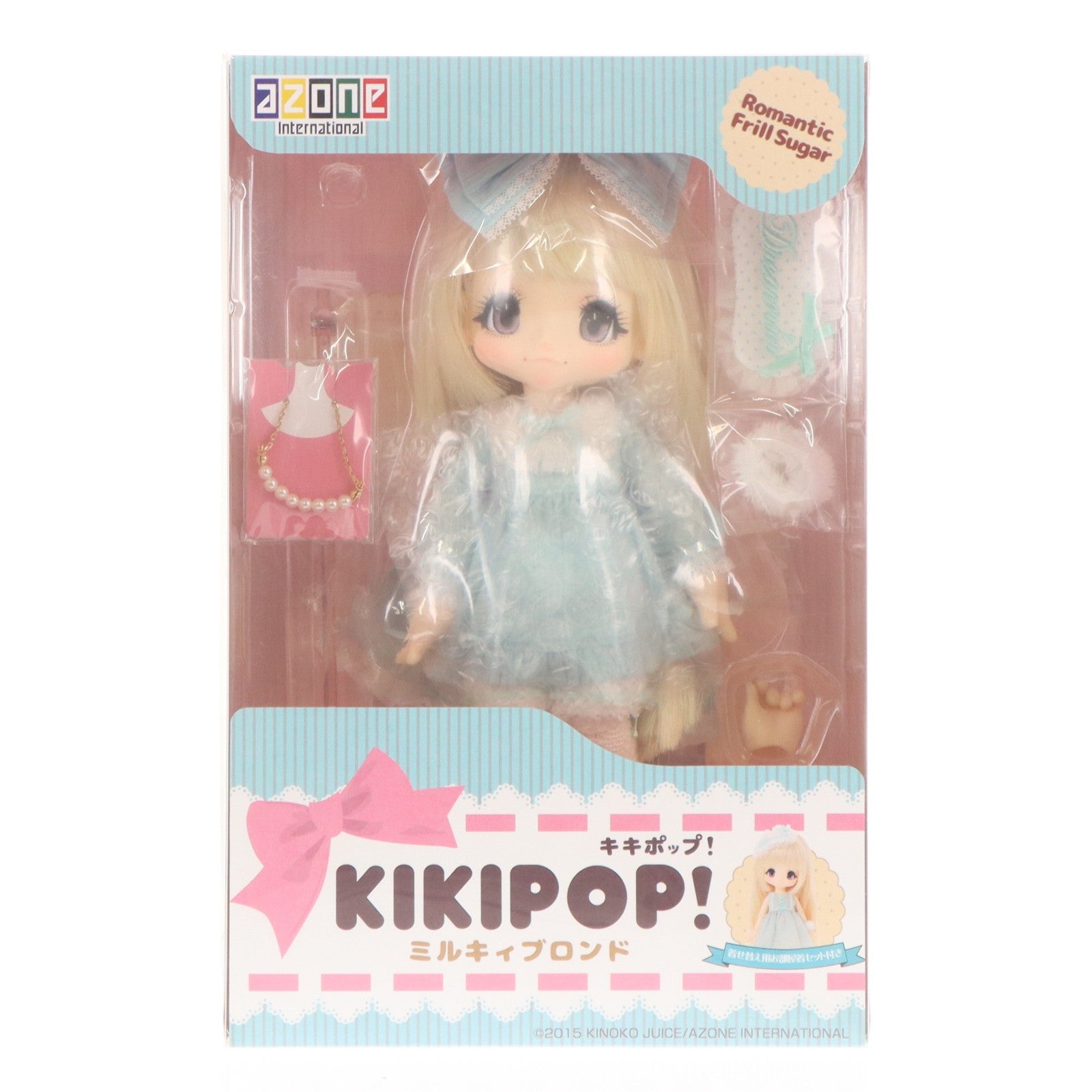【中古即納】[DOL] KIKIPOP! Romantic Frill Sugar(キキポップ! ロマンティックフリルシュガー) ミルキィブロンド 完成品 ドール(AKP001-KRM) アゾン(20151127)