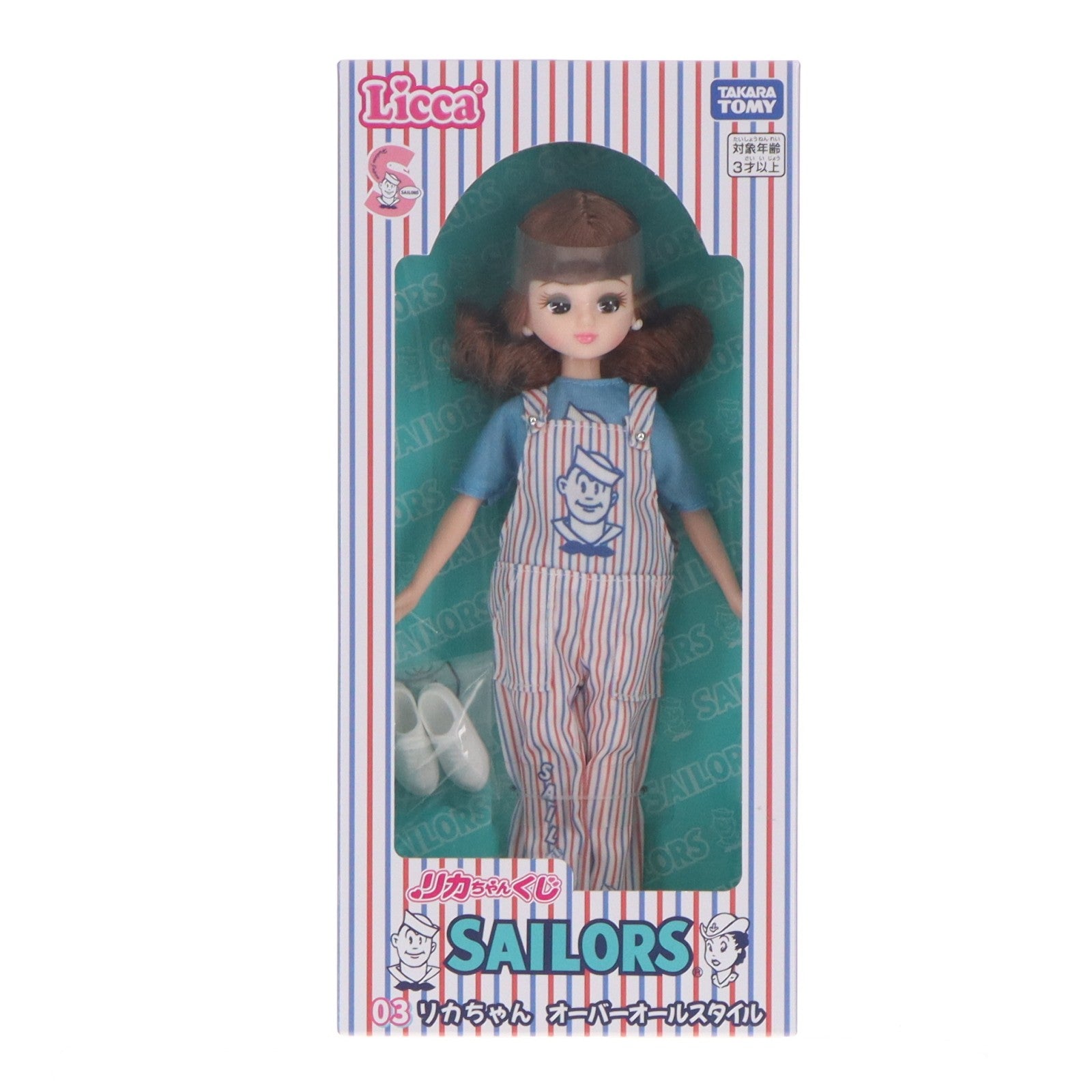 【中古即納】[DOL] 03 リカちゃん オーバーオールスタイル リカちゃんくじ×セーラーズ ドール プライズ タカラトミー(20260213)