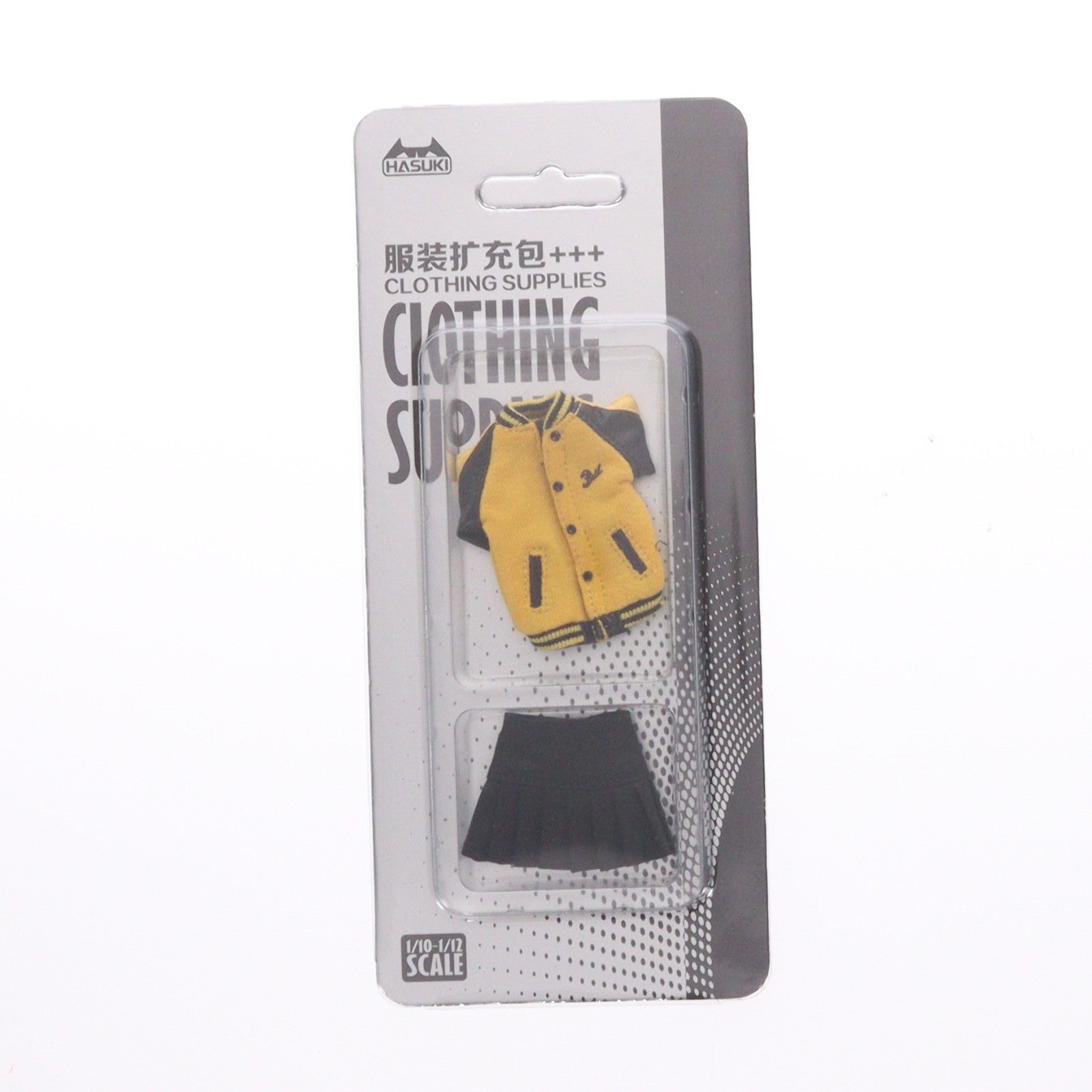 【中古即納】[DOL] 1/12用 スタジャン+スカートセット(イエロー) ドール用衣装(CS014C) HASUKI(ハスキ)(20241106)