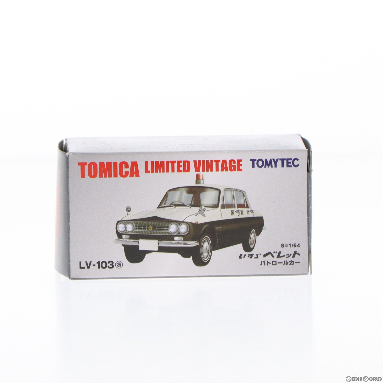【中古即納】[MDL] トミカリミテッドヴィンテージ 1/64 TLV-103a いすず ベレット パトロールカー(ブラック×ホワイト) 完成品 ミニカー(227717) TOMYTEC(トミーテック) (20110131)