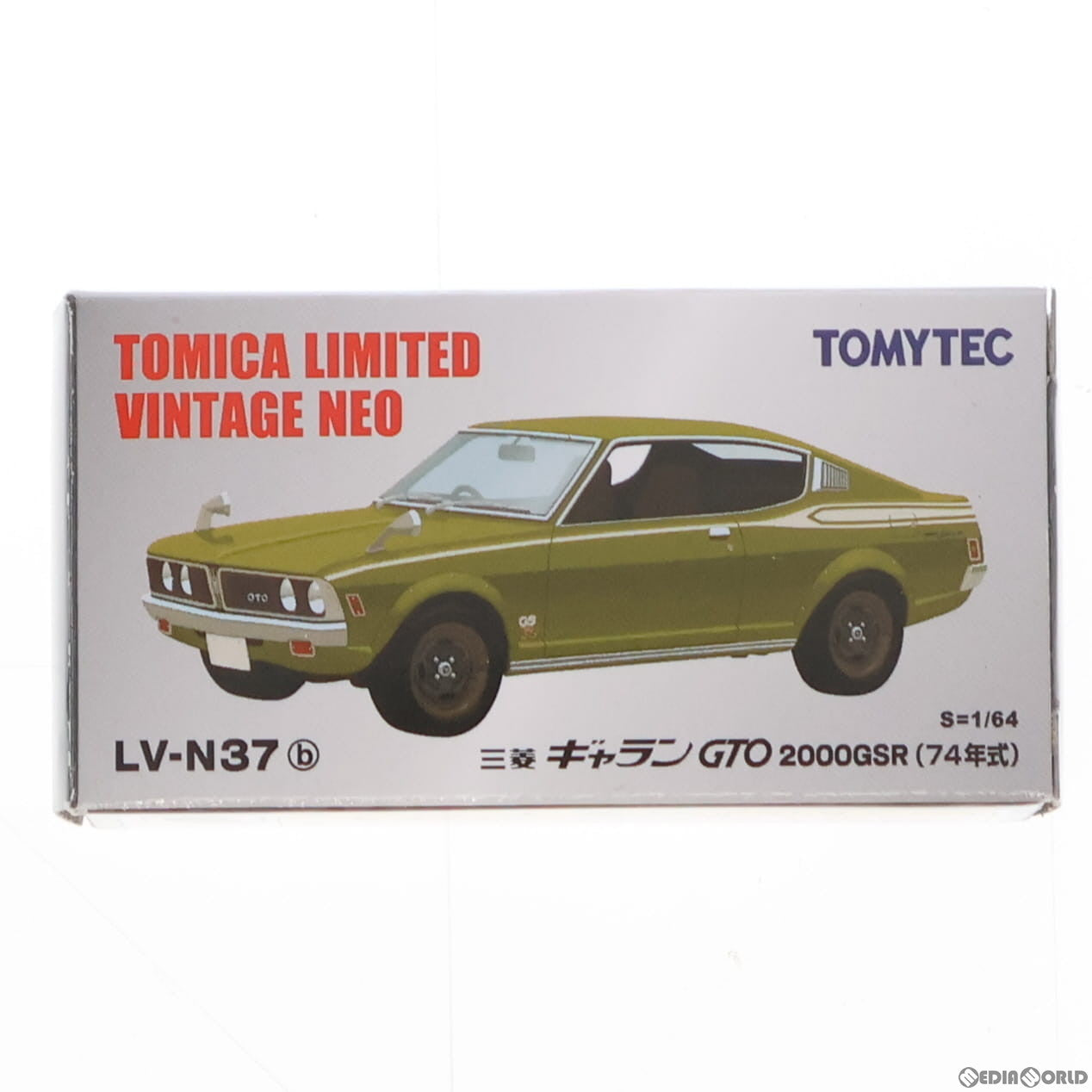 【中古即納】[MDL] トミカリミテッドヴィンテージ NEO 1/64 TLV-N37b 三菱 ギャランGTO 2000GSR 74年式(グリーン) 完成品 ミニカー(227809) TOMYTEC(トミーテック) (20110122)