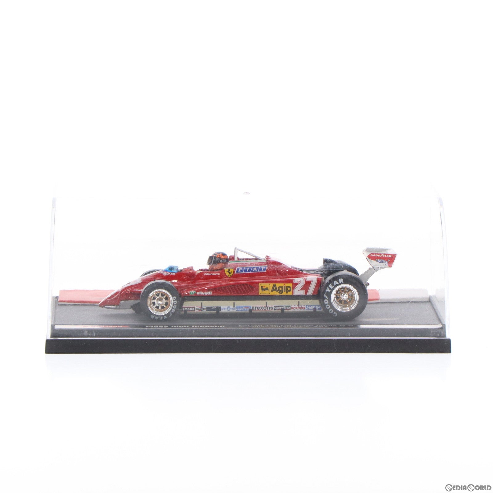 【中古即納】[MDL] 1/43 フェラーリ126C2ターボ 1982年イモラGP #27 Gilles high treason 完成品 ミニカー(KB004) BRUMM(ブルム) (20120303)
