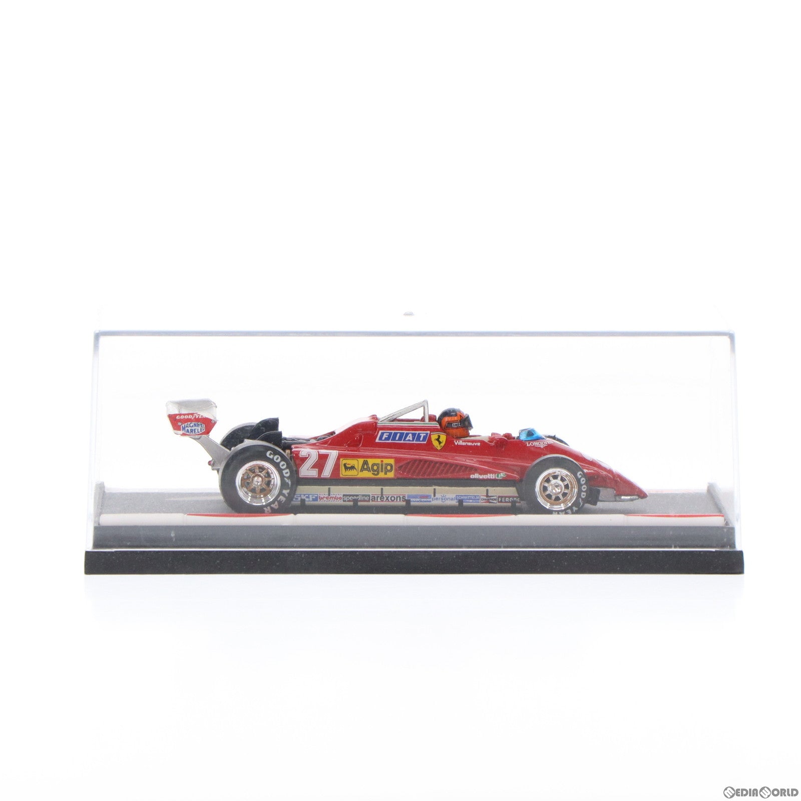 【中古即納】[MDL] 1/43 フェラーリ126C2ターボ 1982年イモラGP #27 Gilles high treason 完成品 ミニカー(KB004) BRUMM(ブルム) (20120303)