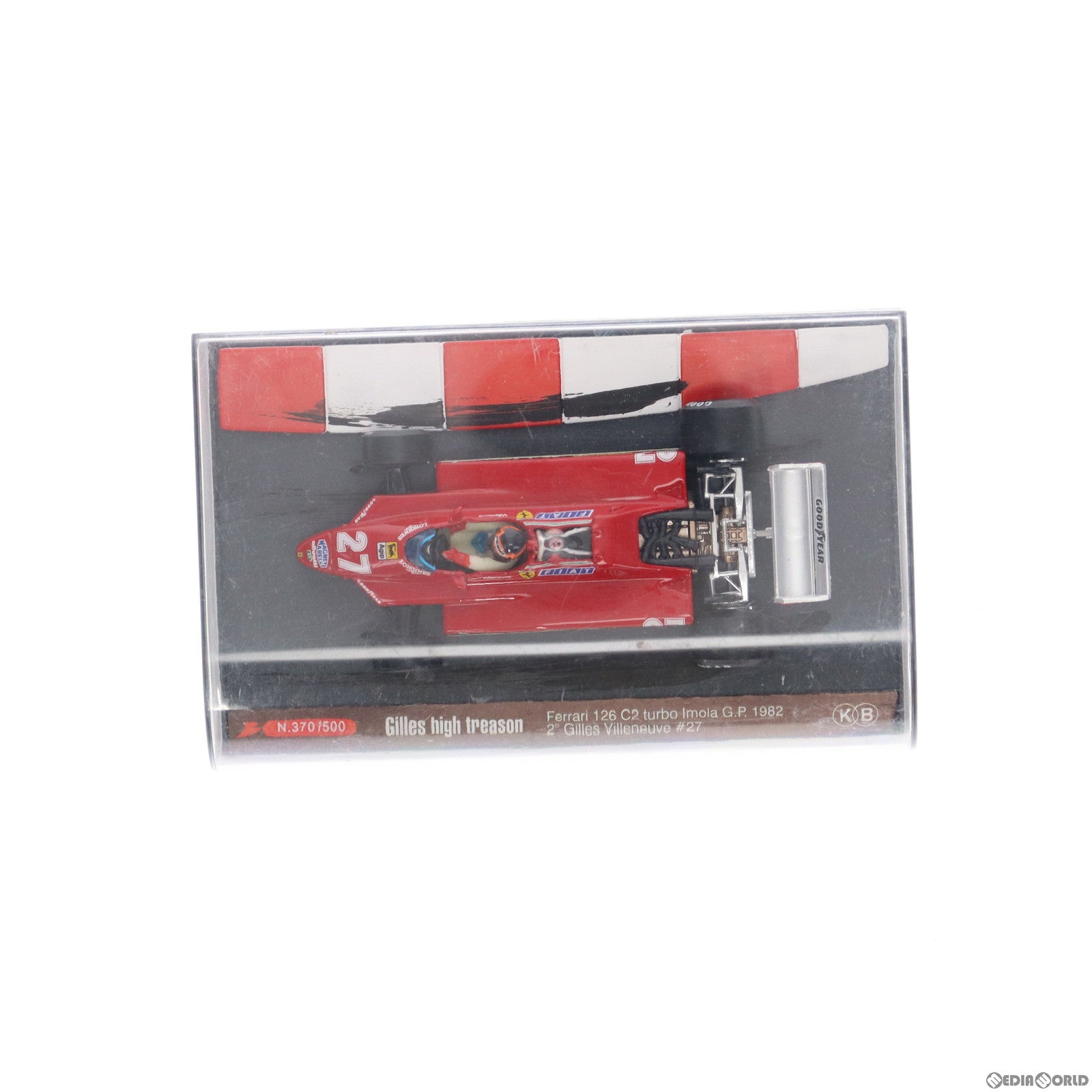 【中古即納】[MDL] 1/43 フェラーリ126C2ターボ 1982年イモラGP #27 Gilles high treason 完成品 ミニカー(KB004) BRUMM(ブルム) (20120303)