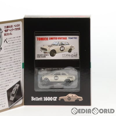 【中古即納】[MDL] CRAZYKENBAND×トミカリミテッドヴィンテージ TLV-CKB01 ベレット 1600GT クラブマンレーサー仕様(ホワイト) 1/64 完成品 ミニカー(255758) TOMYTEC(トミーテック) (20140628)