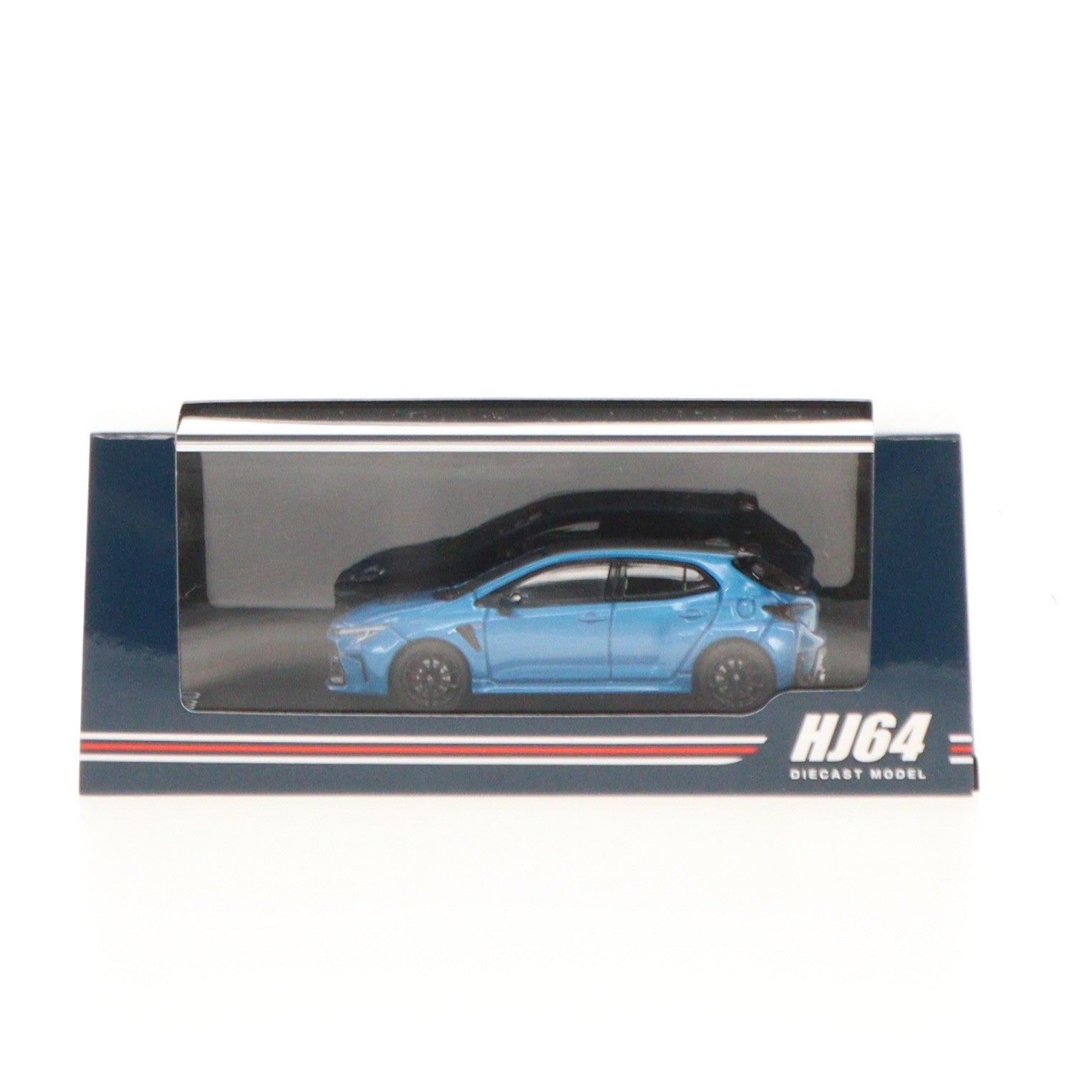 【中古即納】[MDL] 1/64 トヨタ GRカローラ RZ(シアンメタリック) 完成品 ミニカー(HJ641067BL) ホビージャパン(20240525)