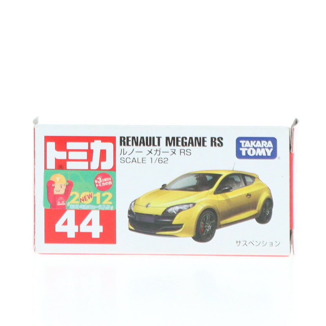 【中古即納】[MDL] トミカ No.44 1/62 ルノー メガーヌ RS(イエロー/赤箱) 完成品 ミニカー タカラトミー(20120915)