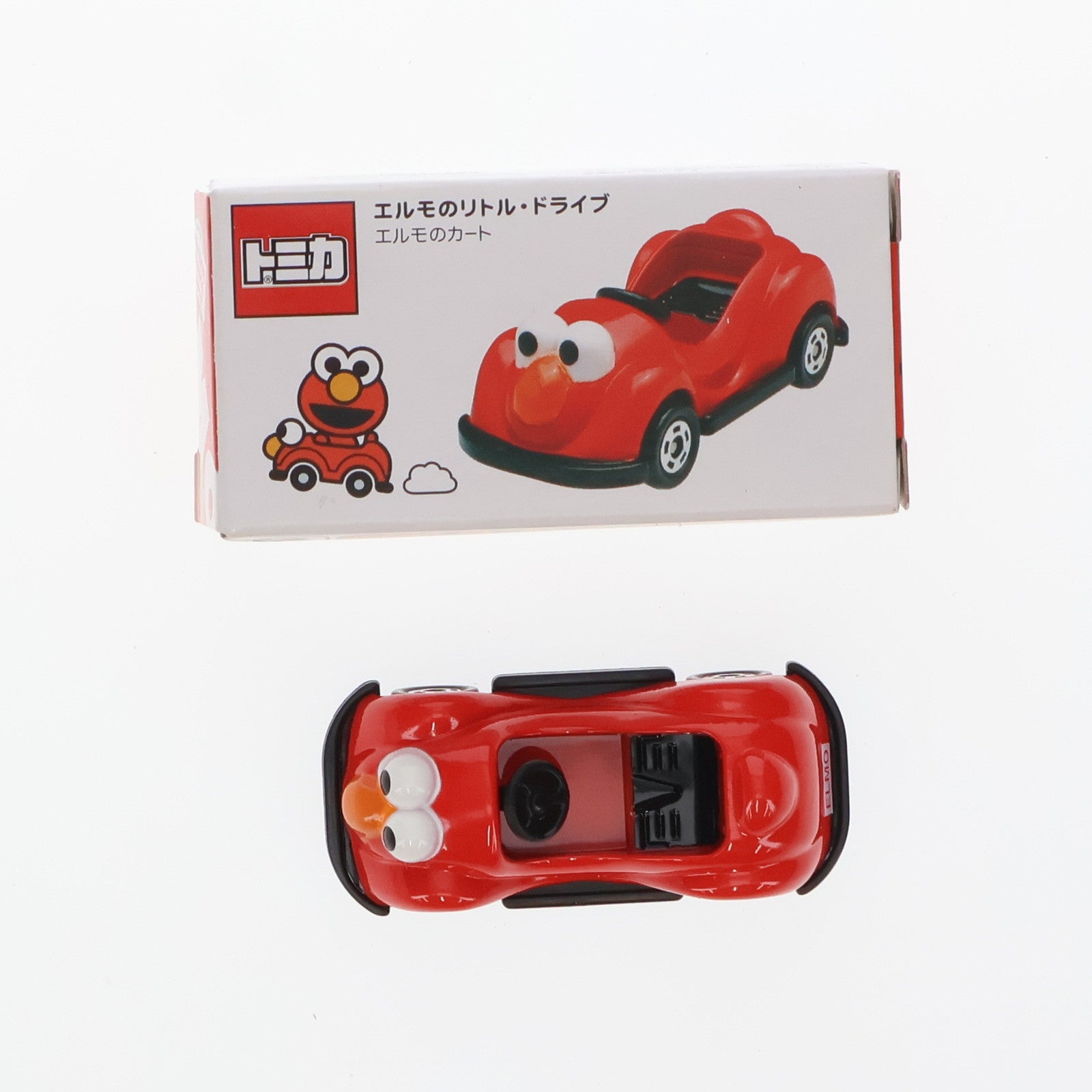 【中古即納】[MDL]トミカ エルモのカート エルモのリトルドライブ(レッド×ブラック/中国製) 完成品 ミニカー ユニバーサルスタジオジャパン限定 トミー(19991231)