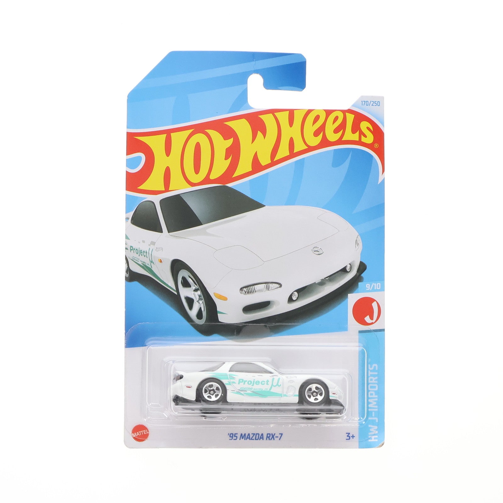 【中古即納】[MDL] Hot Wheels(ホットウィール) J-IMPORTS 1/64 '95 マツダ RX-7 完成品 ミニカー(HXR10-9866) マテル(20240907)