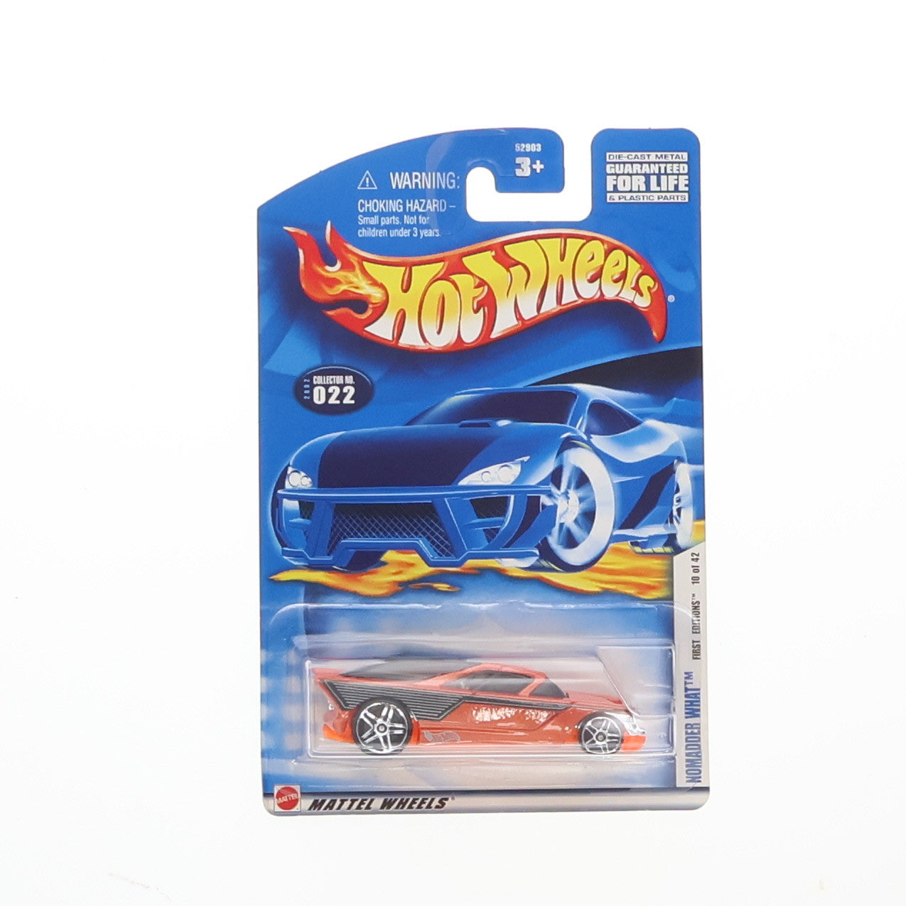 【中古即納】[MDL] Hot Wheels(ホットウィール) FIRST EDITIONS 1/64 NOMADDER WHAT(メタリックオレンジ×ブラック) 完成品 ミニカー(52903-0910) マテル(20020101)