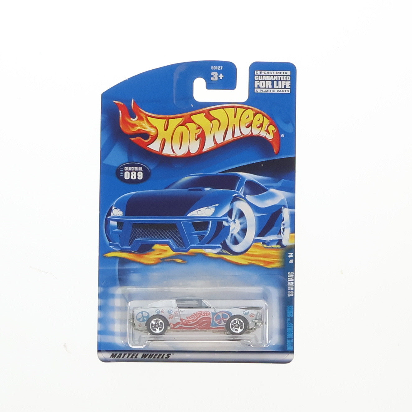 【中古即納】[MDL] Hot Wheels(ホットウィール) 1/64 '68 MUSTANG(マスタング)(シルバー) 完成品 ミニカー(50127-0910) マテル(20010101)