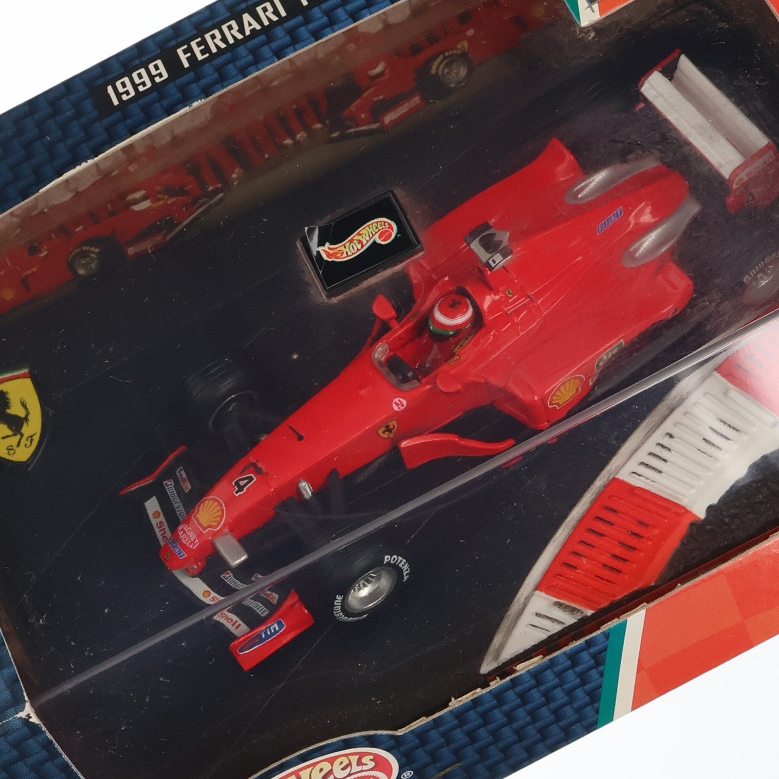 【中古即納】[MDL] Hot Wheels Racing(ホットウィールレーシング) 1/43 1999 FERRARI(フェラーリ) F399 Shell #4(レッド) 完成品 ミニカー(246269) マテル(19991231)