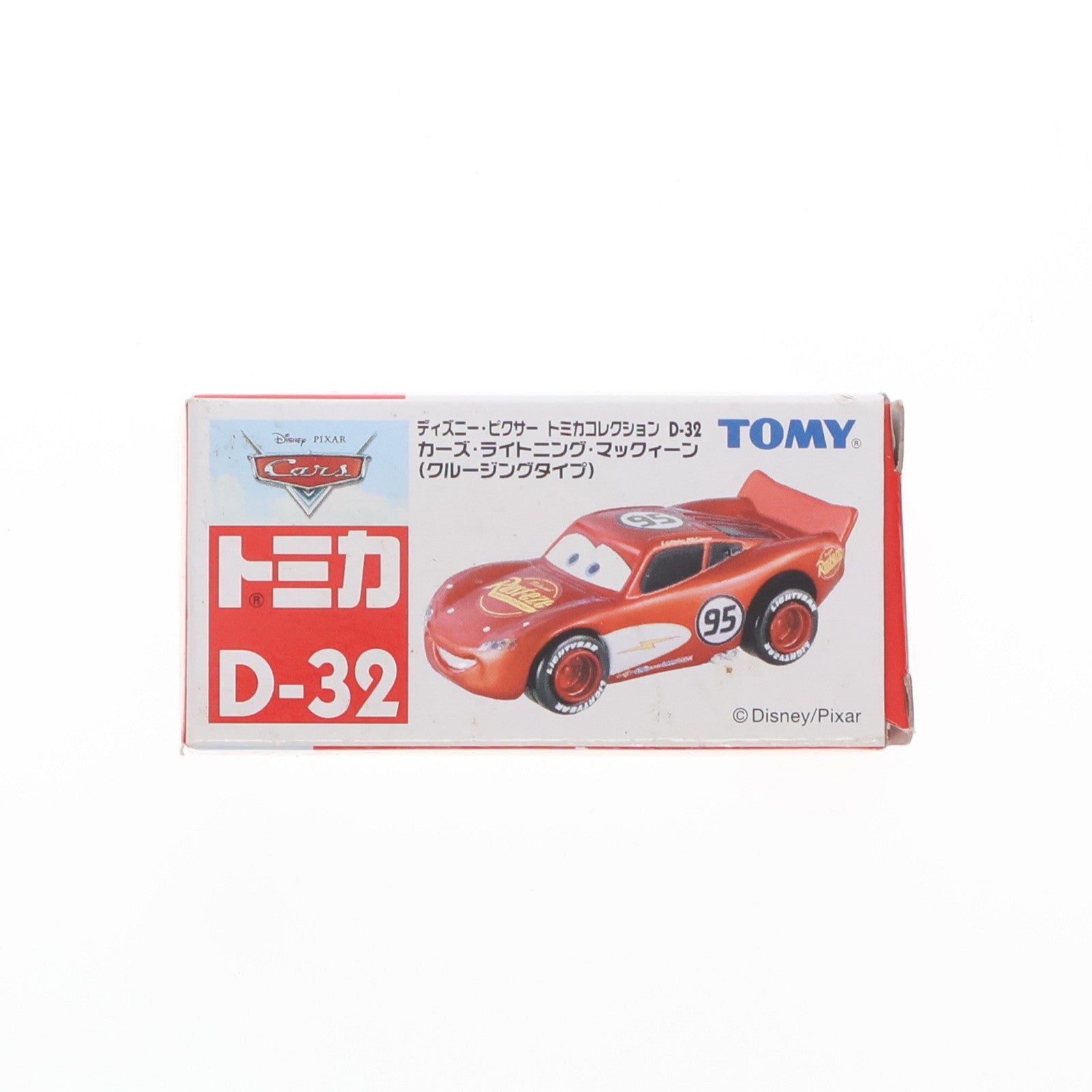 【中古即納】[MDL] ディズニー・ピクサー・トミカコレクション D-32 カーズ・ライトニング・マックィーン クルージングタイプ(レッド #95/赤箱) 完成品 ミニカー トミー(20070228)