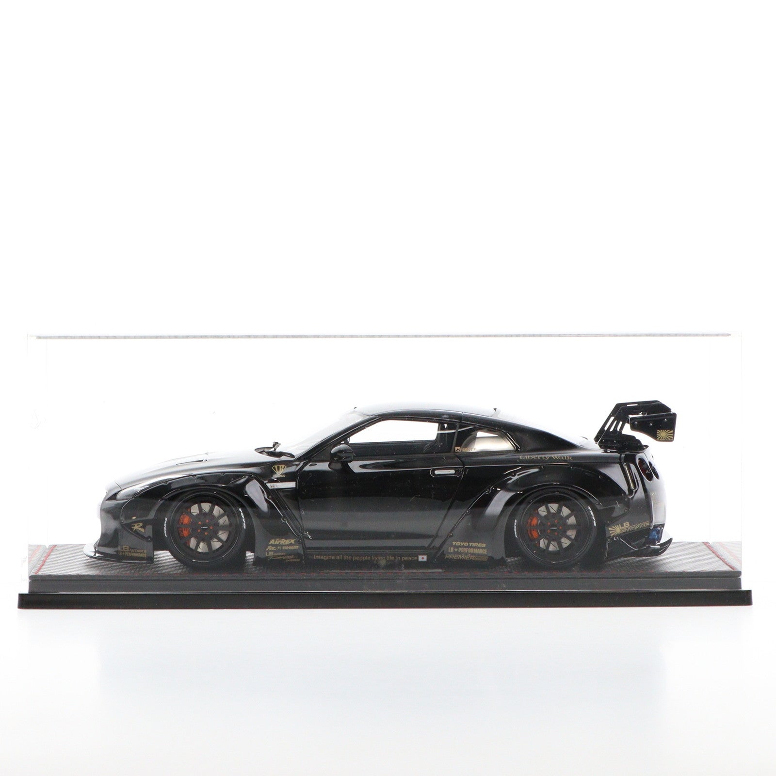 【中古即納】[MDL] オンラインショップ限定 1/18 LB-WORKS GT-R(R35) Black 完成品 ミニカー(IG0694) ignition model(イグニッションモデル)(20161231)