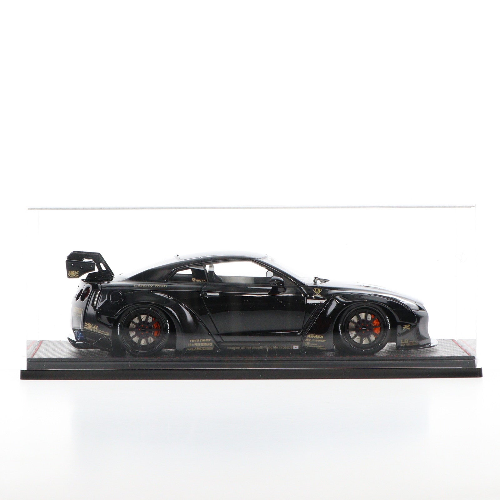 【中古即納】[MDL] オンラインショップ限定 1/18 LB-WORKS GT-R(R35) Black 完成品 ミニカー(IG0694) ignition model(イグニッションモデル)(20161231)