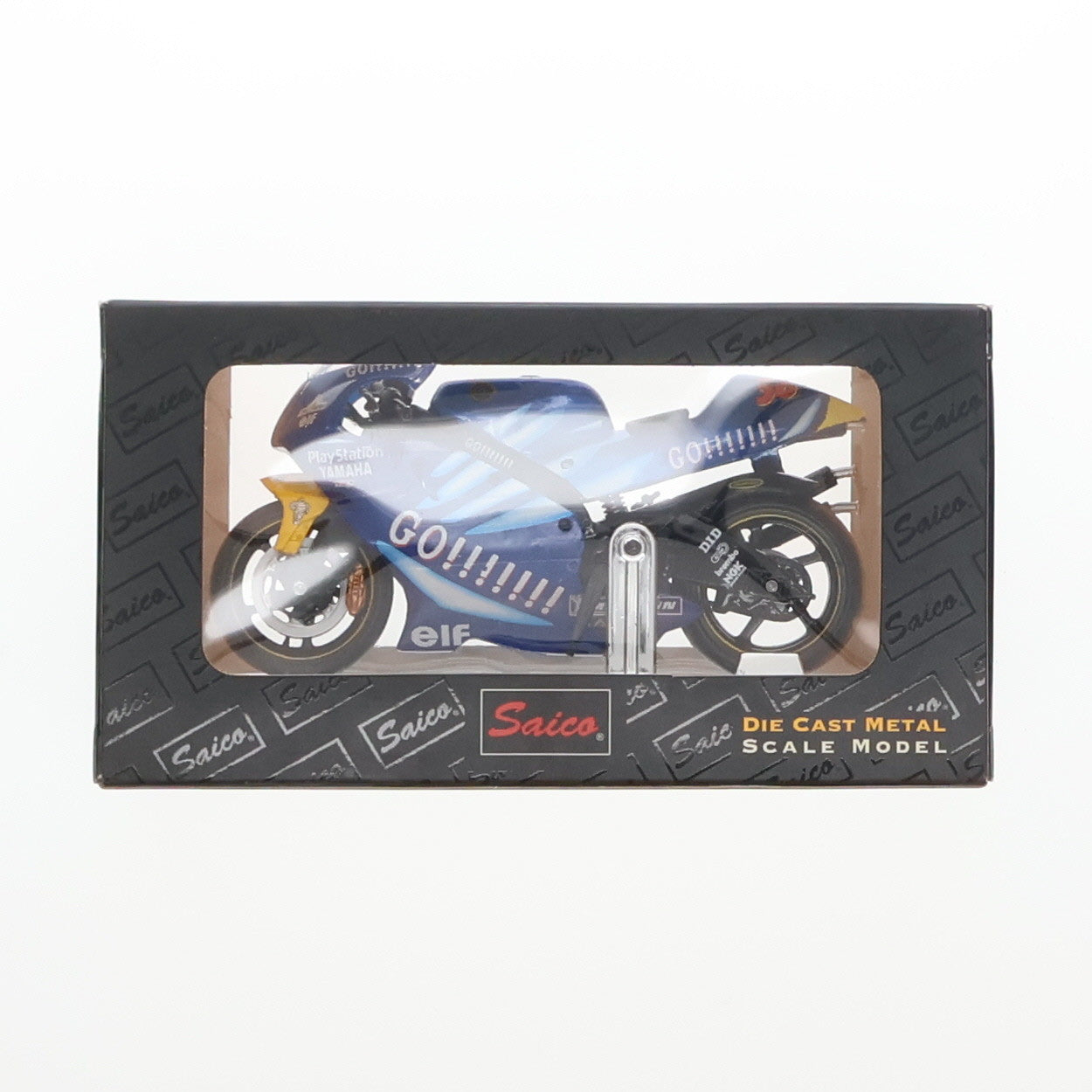 【中古即納】[MDL] 1/18 YAMAHA 2002 YZR 500 N.56 GAULOISES 完成品 ミニカー Saico(サイコ)(19991231)