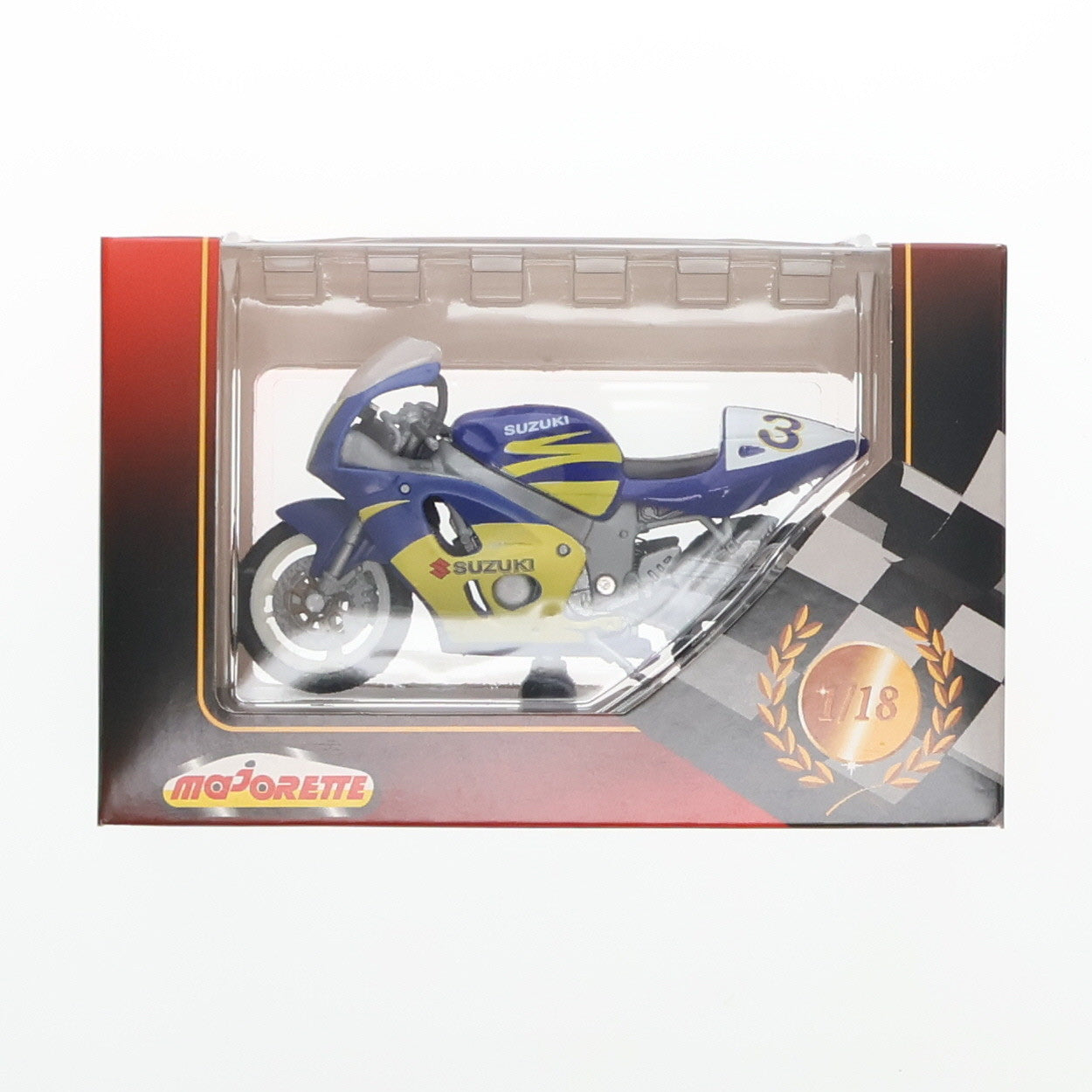 【中古即納】[MDL] 1/18 スズキ GSX-R レーシング 完成品 ミニカー Majorette(マジョレット)(19991231)