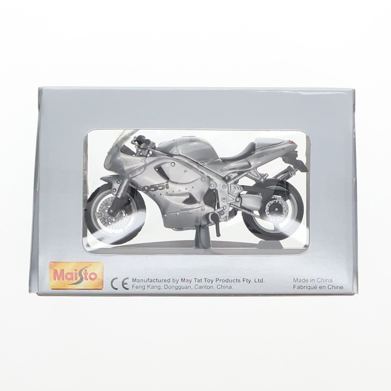 【中古即納】[MDL] TRIUMPH 1/18 DYTONA(シルバー) 完成品 ミニカー(39341) Maisto(マイスト)(19991231)