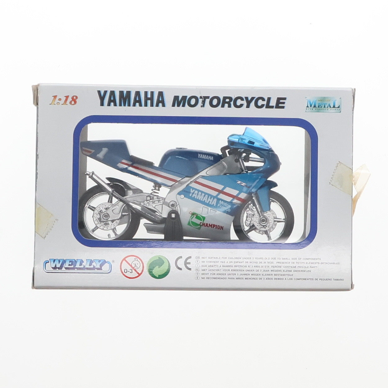 【中古即納】[MDL] 1/18 1994 ヤマハ TZ250M 完成品 ミニカー WELLY(ウィリー)(19991231)