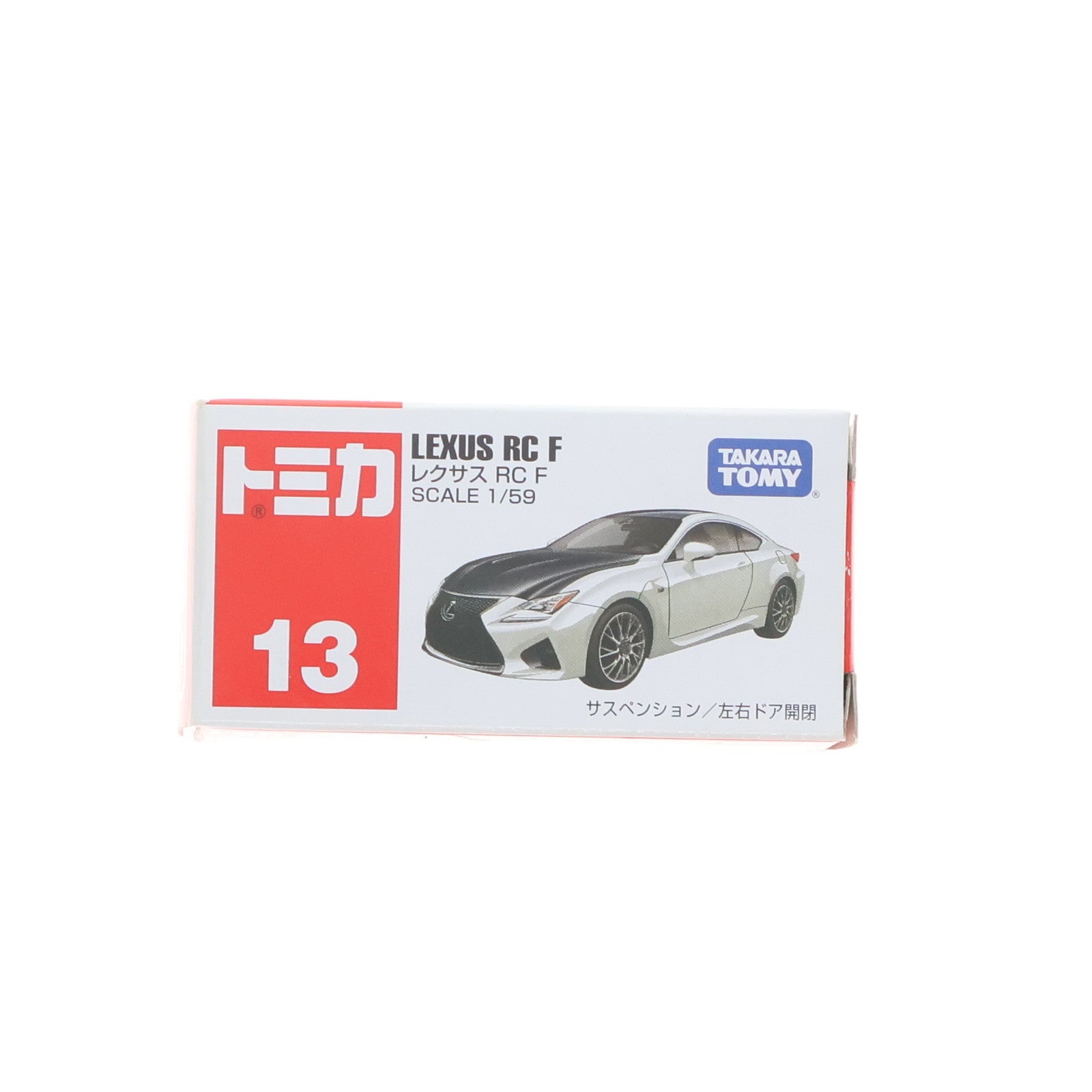 【中古即納】[MDL] トミカ No.13 レクサス RC F(ホワイト×ブラック) 完成品 ミニカー タカラトミー(20150117)