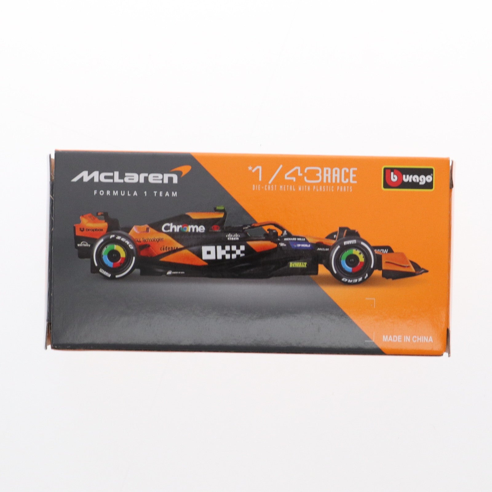 【中古即納】[MDL] 1/43 マクラーレン F1 チーム MCL38(2024) No.81 O.ピアストリ(ウィンドウボックス) 完成品 ミニカー(BUR38214P) BBURAGO(ブラゴ)(20250423)