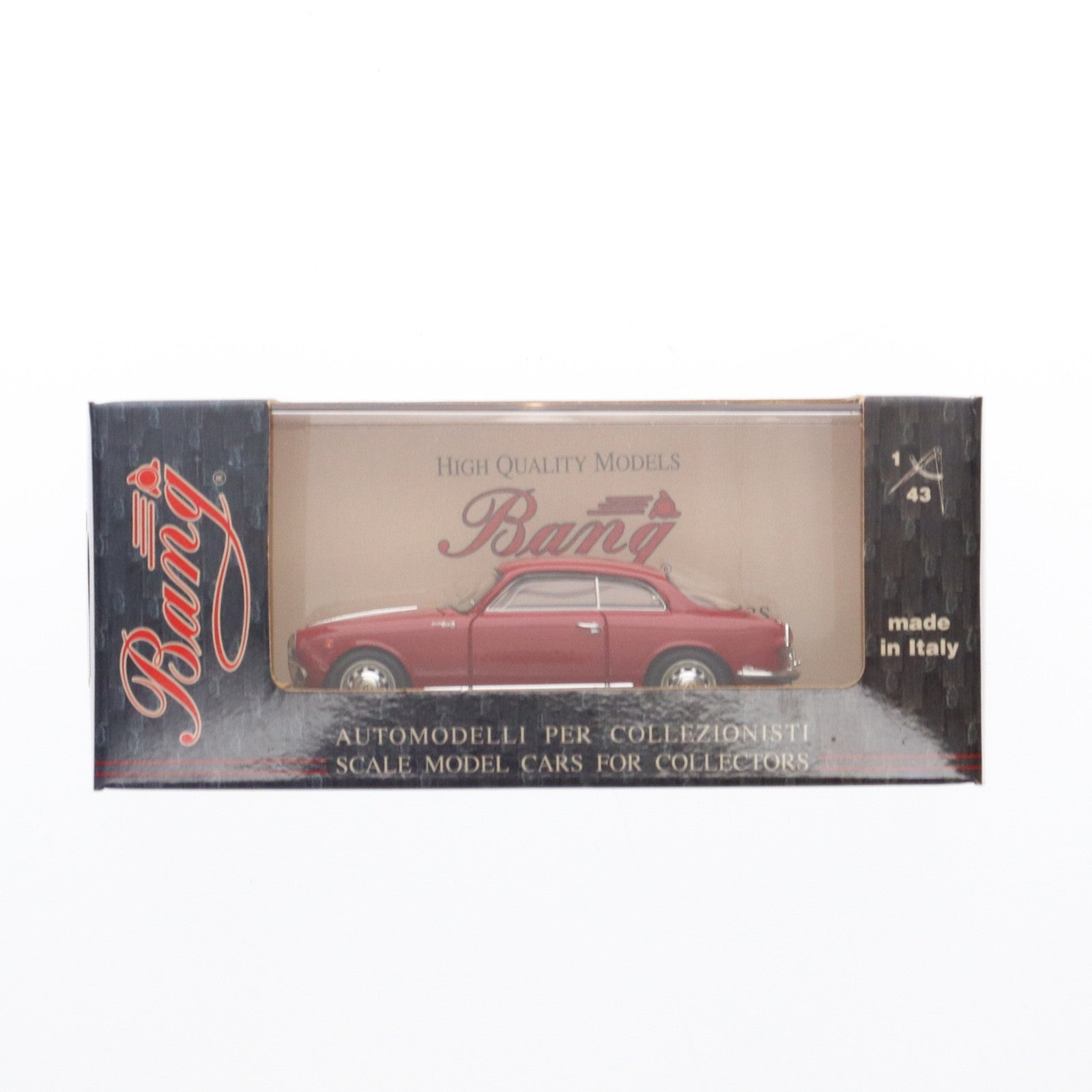 【中古即納】[MDL] 1/43 ALFA ROMEO GIULIETTA SPRINT(レッド) 完成品 ミニカー(7151) Bang(バン)(20220328)