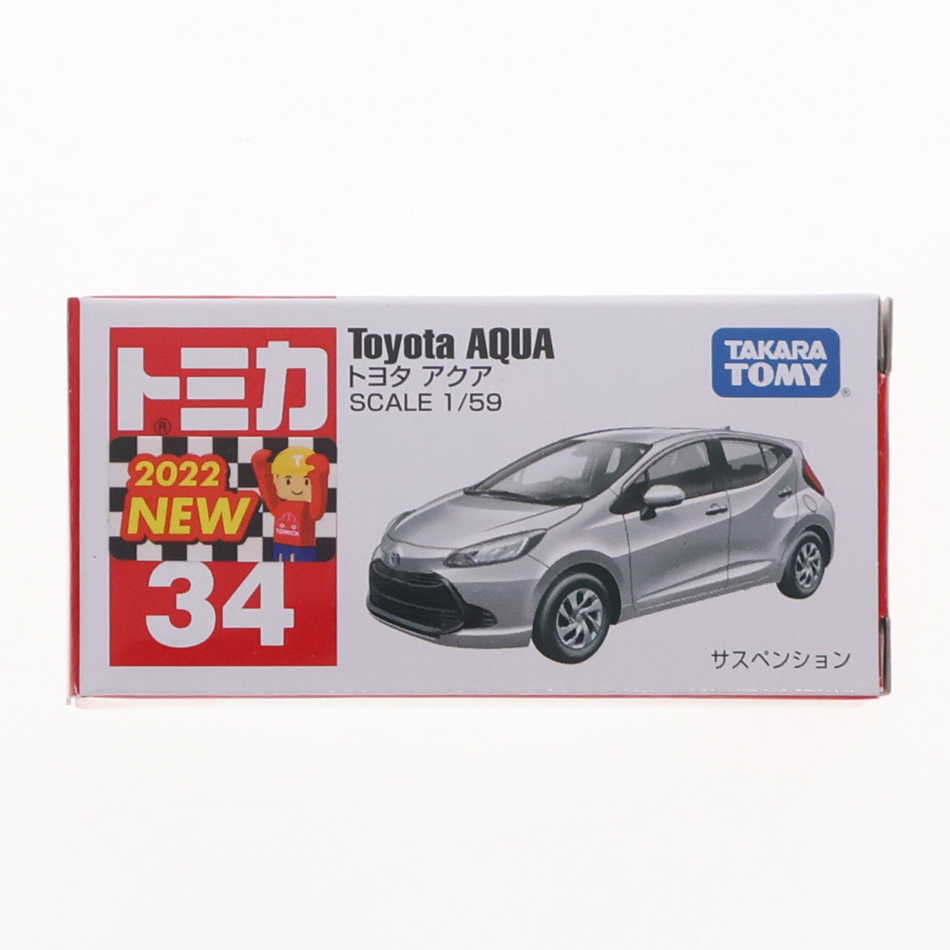 【中古即納】[MDL] トミカ No.34 1/59 トヨタ アクア 完成品 ミニカー タカラトミー(20221015)