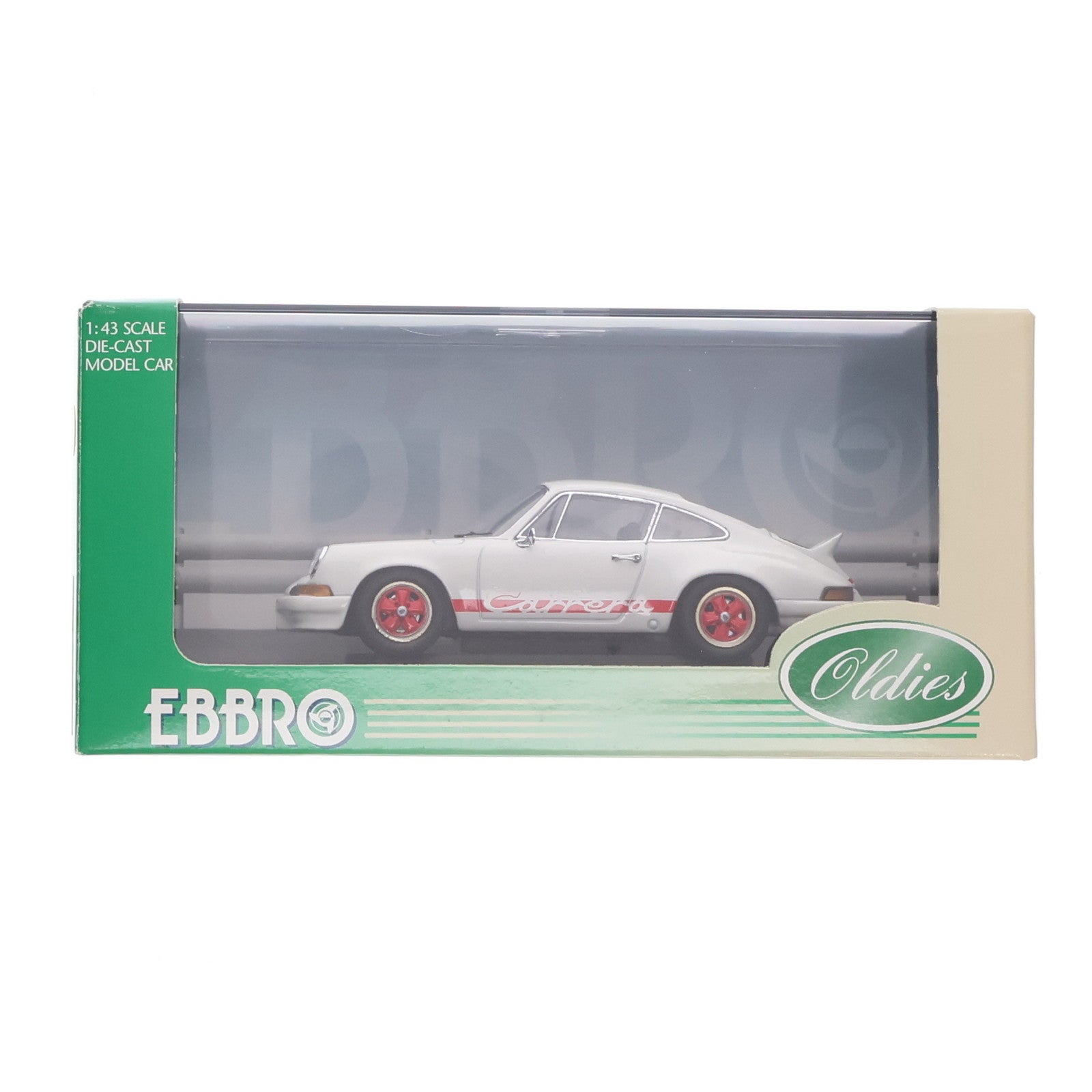 【中古即納】[MDL] 1/43 PORSCHE 911 Carrera RS 1973(ホワイト×レッド) Oldies 完成品 ミニカー(43262) EBBRO(エブロ)(20070810)