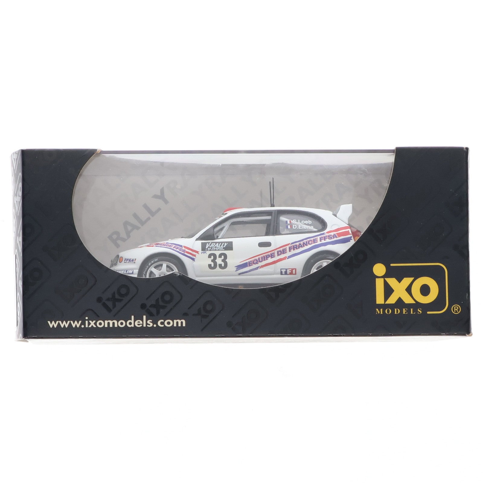 【中古即納】[MDL] 1/43 Toyota Corolla WRC #33 Tour De Corse 2000 S.loeb-D.Elena 完成品 ミニカー(RAC062) IXO Models(イクソモデルス)(20060328)